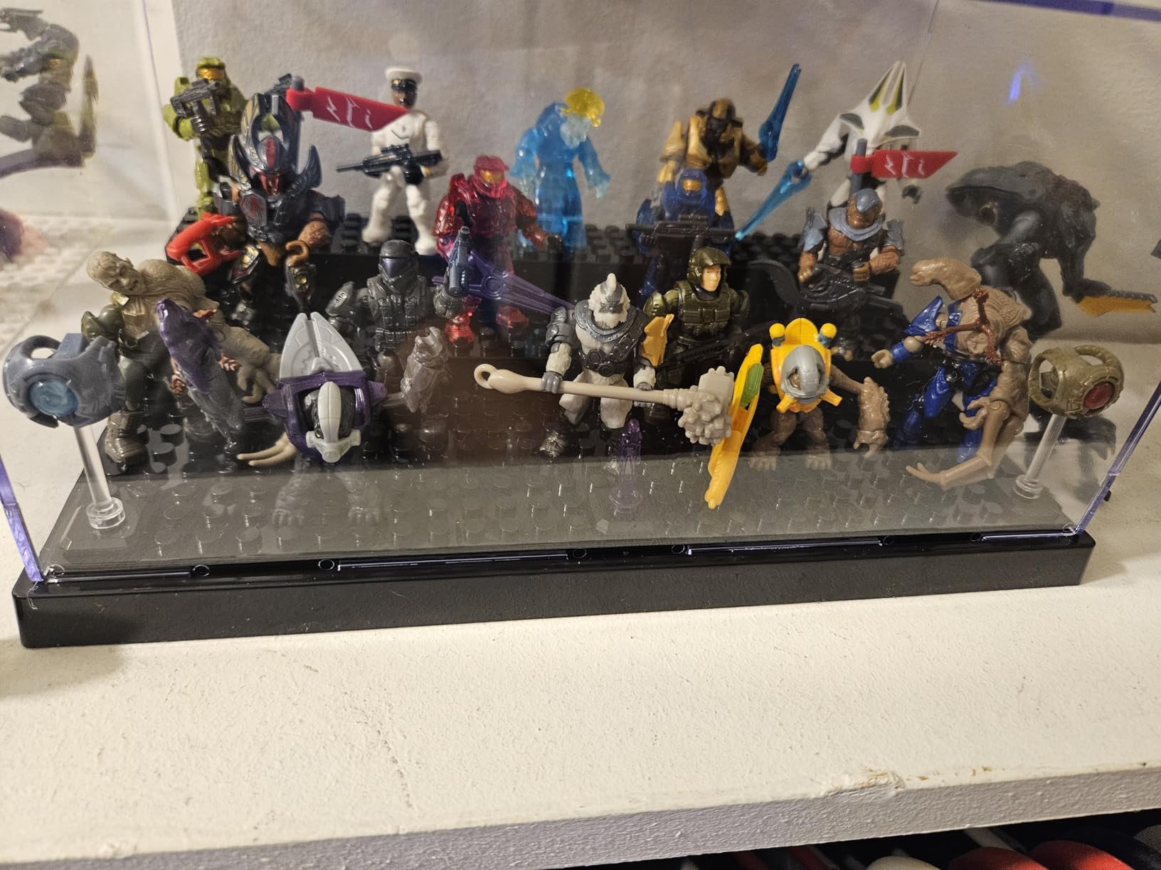 Minifigure Display Case for LEGO, 3-Tier Acrylic Dustproof, Black customer photo 1