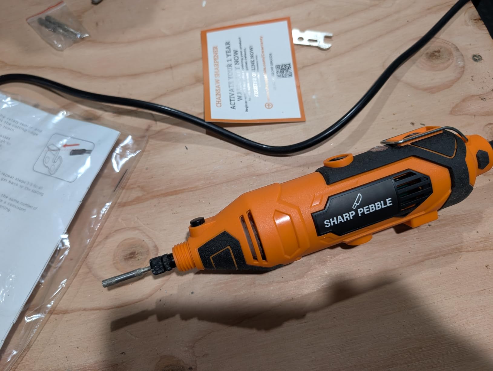 Sharp Pebble Electric Chainsaw Sharpener Kit – Chain Saw Sharpening Tool customer photo 1