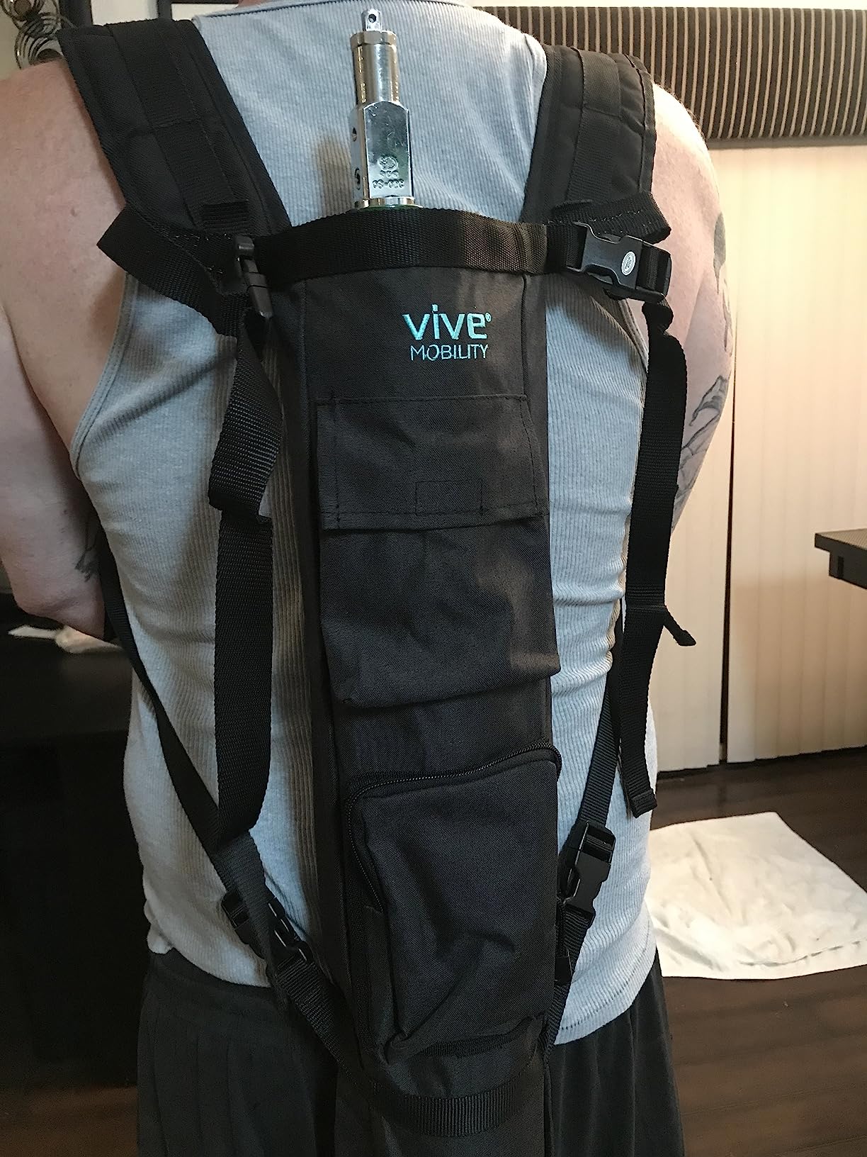 Vive Oxygen Tank Holder for Wheelchair - Portable Medical Cylinder Backpack | For Travel - Carrier Accessories Bag for Walker, Rollator, Scooter customer photo 1
