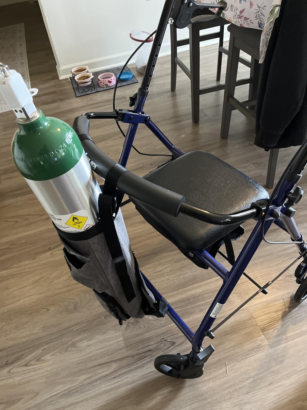 Vive Oxygen Tank Holder for Wheelchair - Portable Medical Cylinder Backpack | For Travel - Carrier Accessories Bag for Walker, Rollator, Scooter customer photo 2