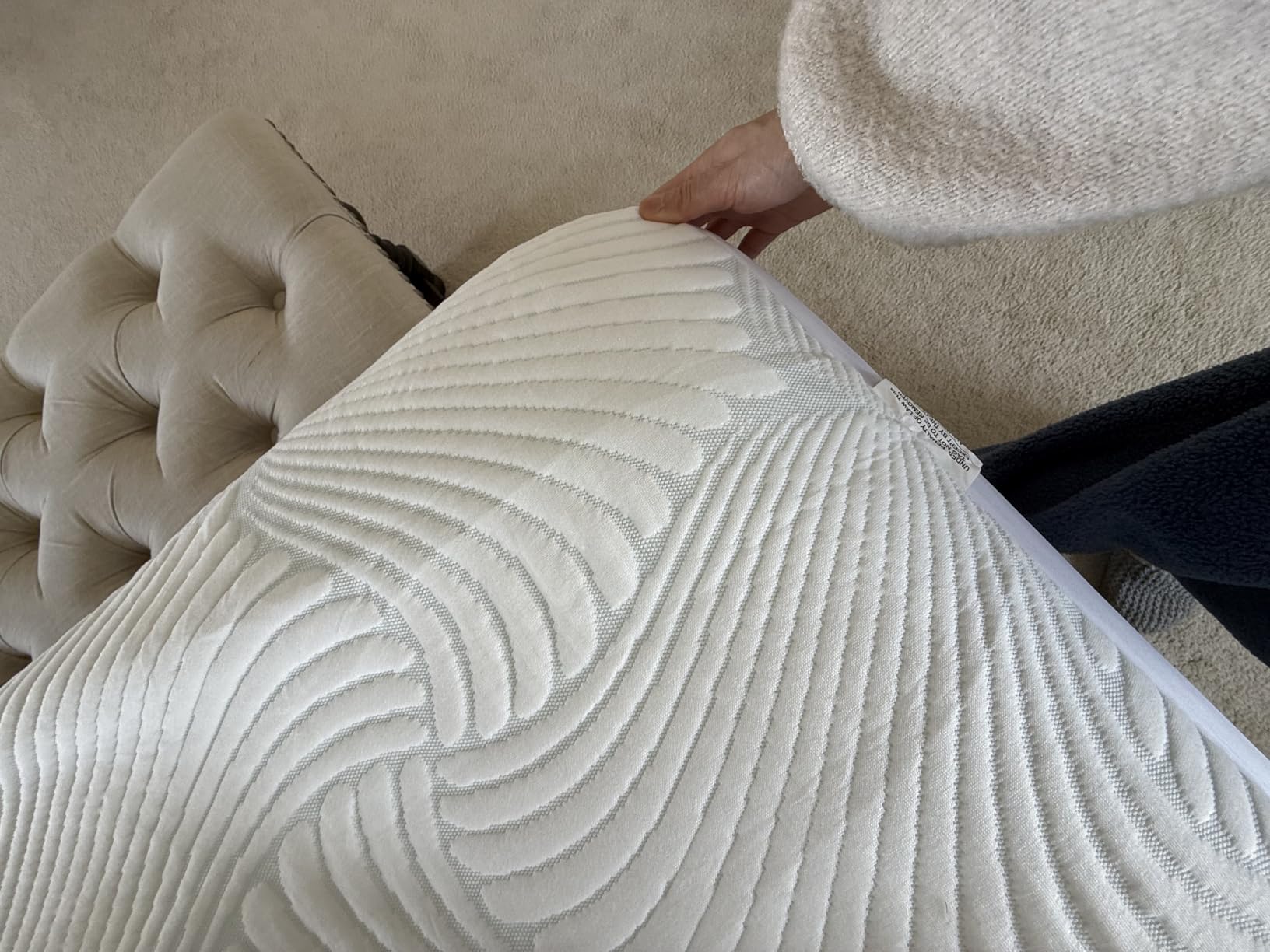 Heated Mattress Pad King, 3D Air Fabric, Preheat & Memory for Cold Winter | Electric Bed Warmer, 12 Heat Settings, Dual Controls, 1-12 Hour Auto-Off, Lighted Buttons, 78 x 80 in, ETL Listed customer photo 1