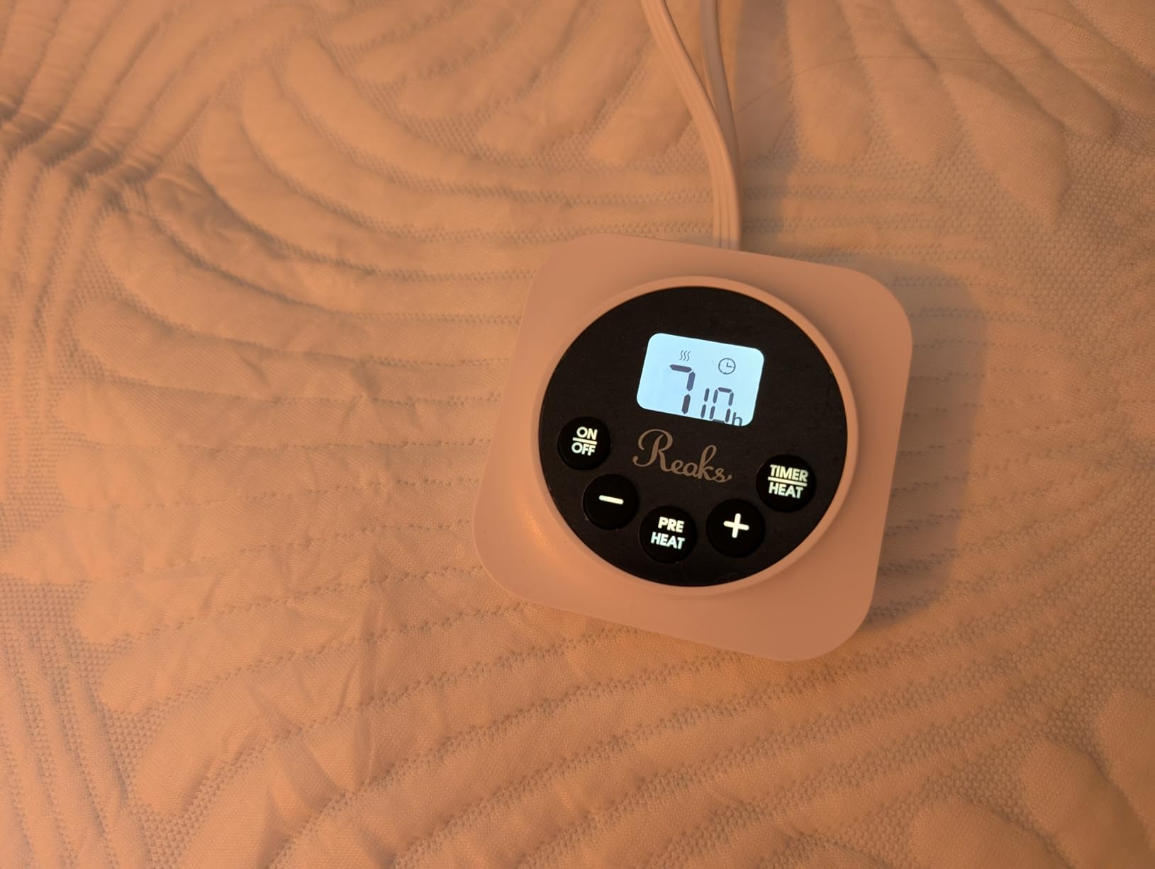Heated Mattress Pad King, 3D Air Fabric, Preheat & Memory for Cold Winter | Electric Bed Warmer, 12 Heat Settings, Dual Controls, 1-12 Hour Auto-Off, Lighted Buttons, 78 x 80 in, ETL Listed customer photo 2