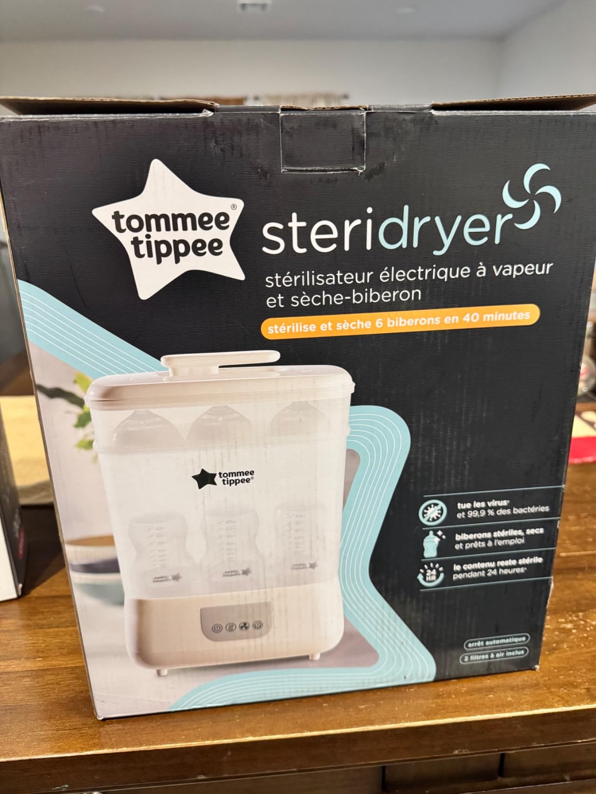 Tommee Tippee Steridryer Electric Steam Sterilizer & Dryer, White | For Baby Bottles & Feeding Accessories, Kills Viruses* & 99.9% of Harmful Microbes customer photo 1