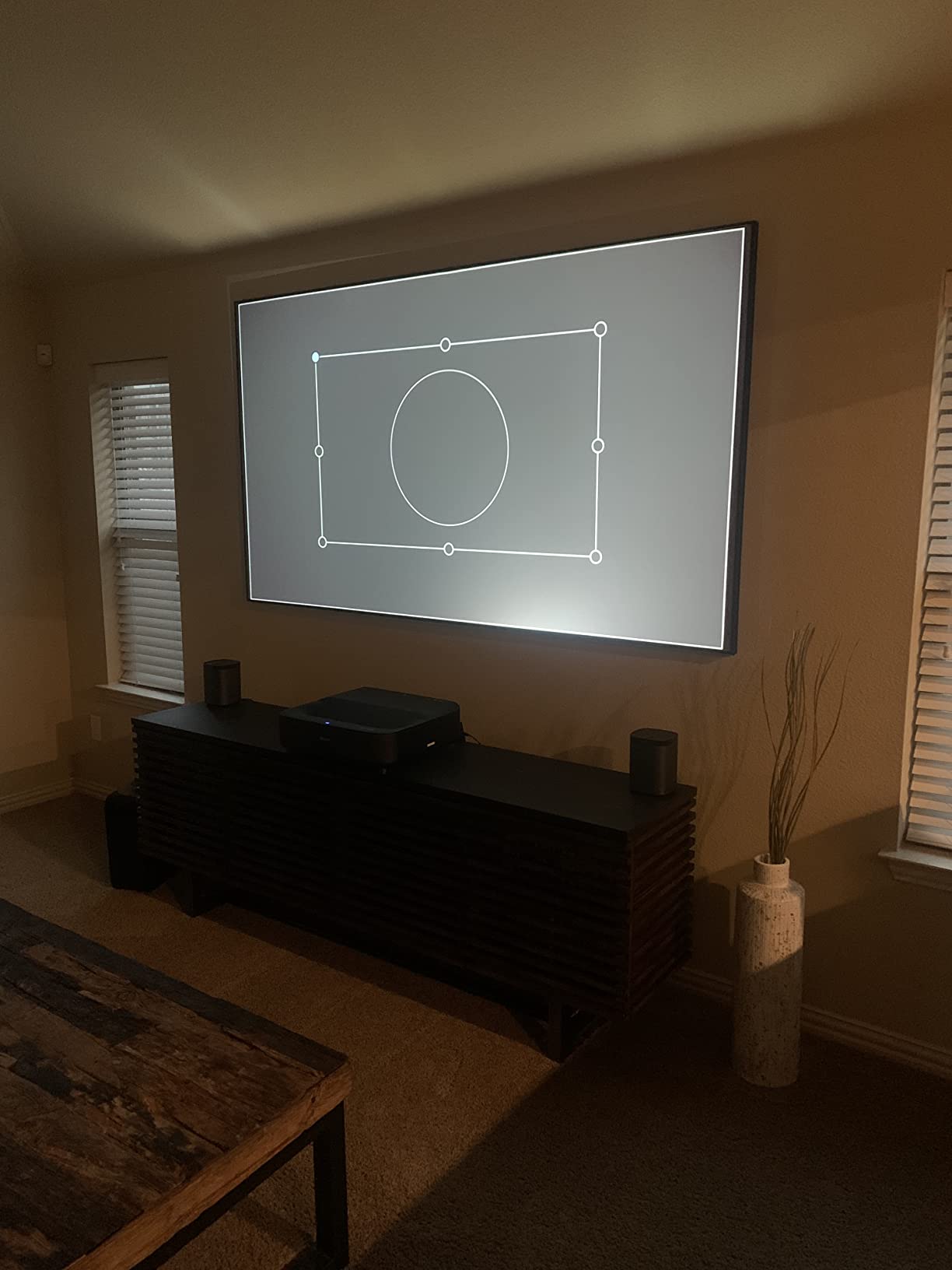 Epson EpiqVision Ultra Short Throw LS300 3LCD Smart Laser Projector, 3600 Lumens Color & White Brightness, HDR, Android TV, Yamaha Speakers, Bluetooth, Sports, Gaming, Movies & Streaming - Black customer photo 1