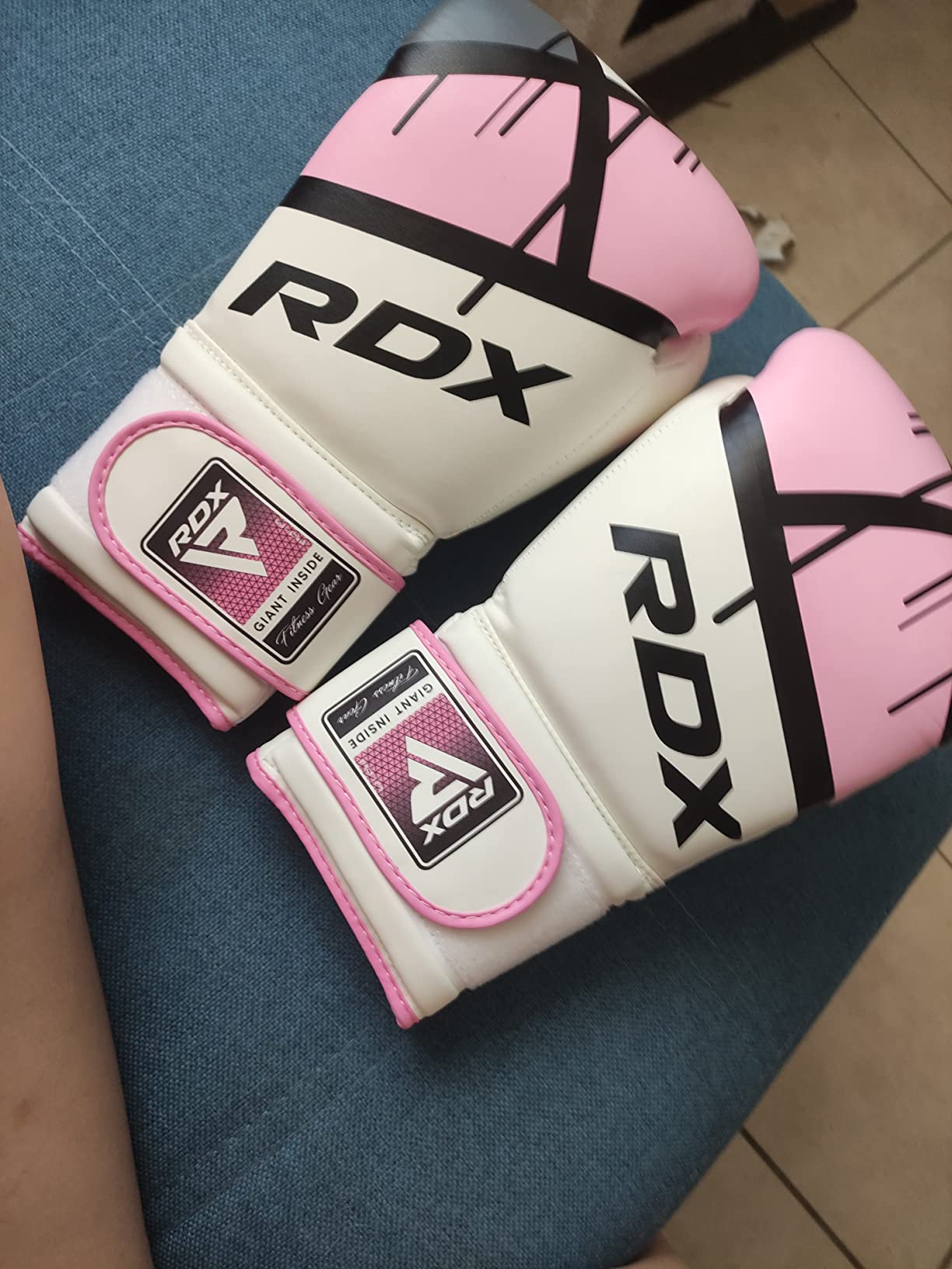 RDX Boxing Gloves EGO, Sparring Muay Thai Kickboxing MMA Heavy Training Mitts, Maya Hide Leather, Ventilated, Long Support, Punching Bag Workout Pads, Men Women Adult 8 10 12 14 16 oz customer photo 1