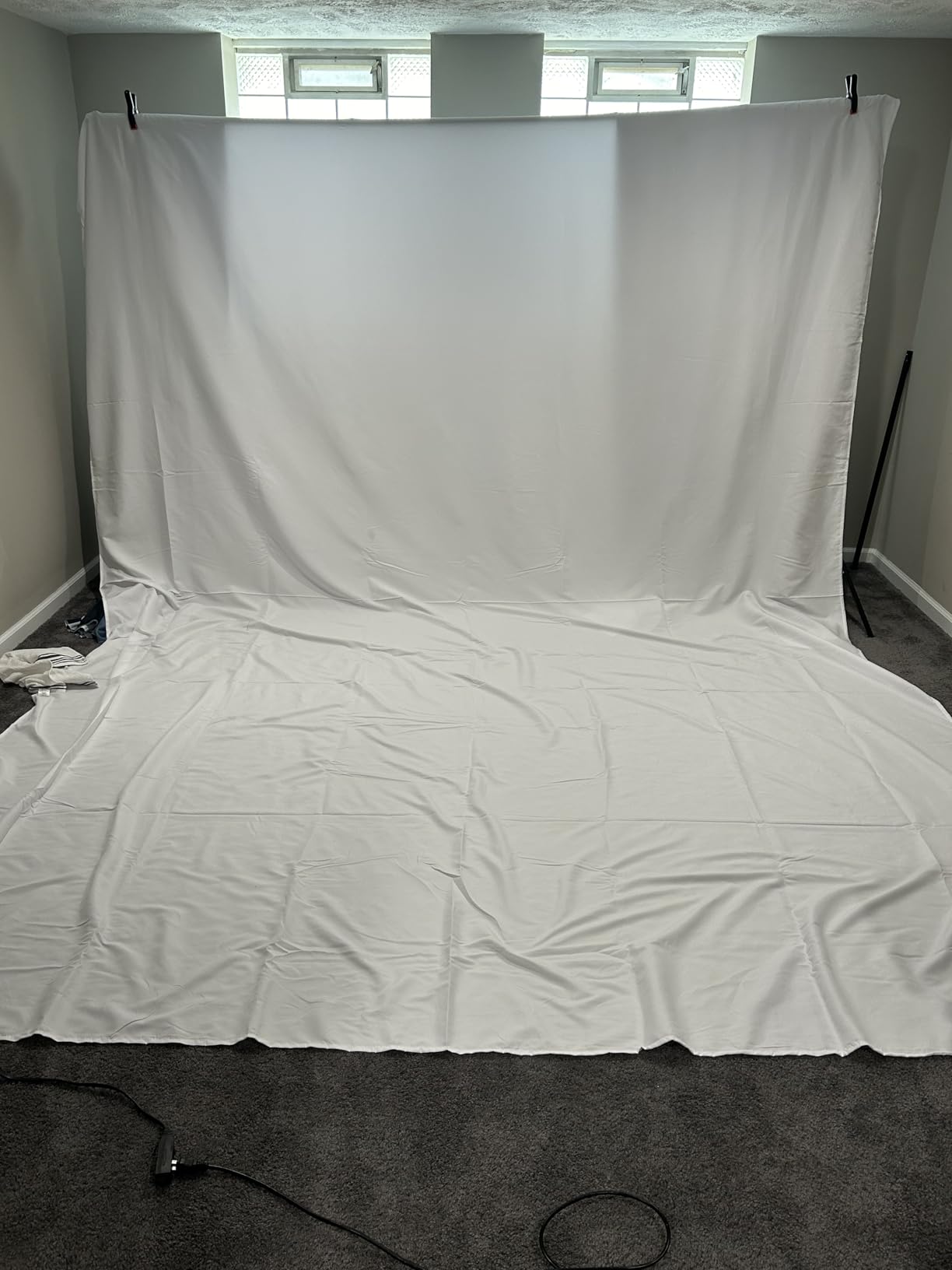 Hemmotop Chromakey Green Screen Backdrop, 5x7ft Small Background Fabric customer photo 1