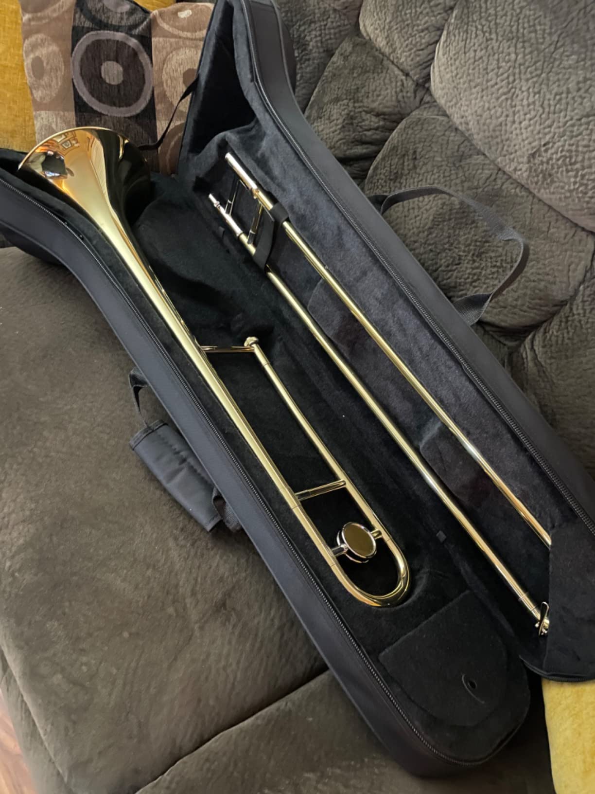 Ashthorpe Bb Tenor Slide Trombone with Nickel Plated Finish - Includes Case, Mouthpiece, Gloves, Cleaning Cloth, Slide Grease customer photo 2