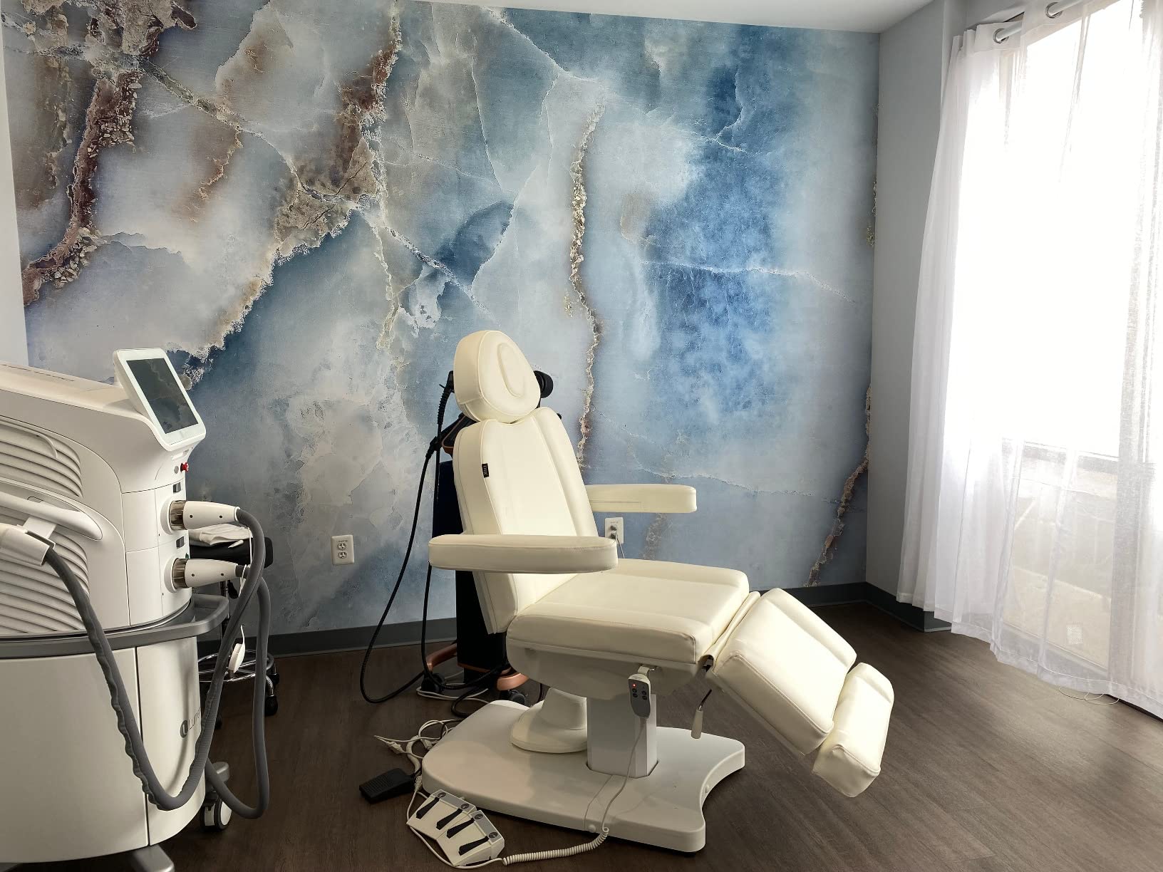 Dir Full Electrical Medical Aesthetic Chair Facial Beauty Bed Podiatry Doctors Office Chair with 3 Motors Ink customer photo 2