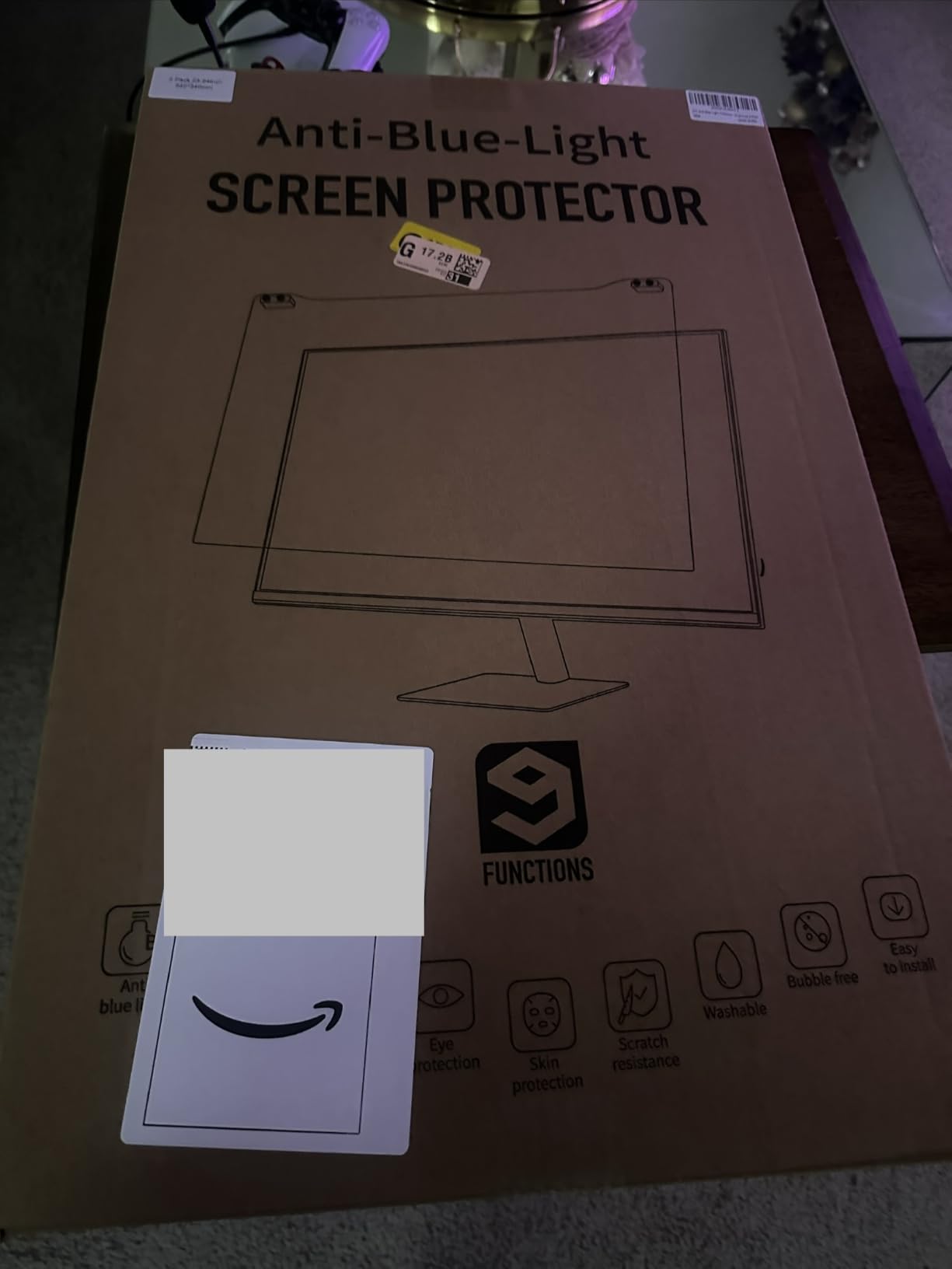 ZYY 2 Pack Diagonal 27 Inch Computer Screen Blue Light Blocker for Monitor customer photo 1