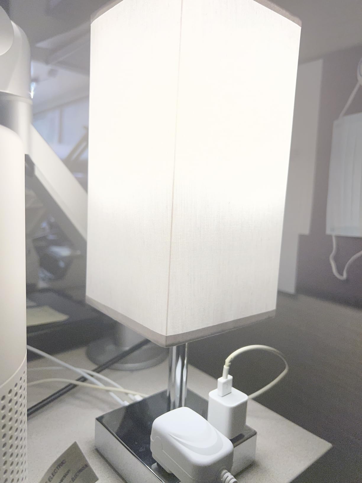 Touch Bedside Table Lamp for Bedroom - Dimmable, USB C+A, 2 AC Outlets customer photo 1