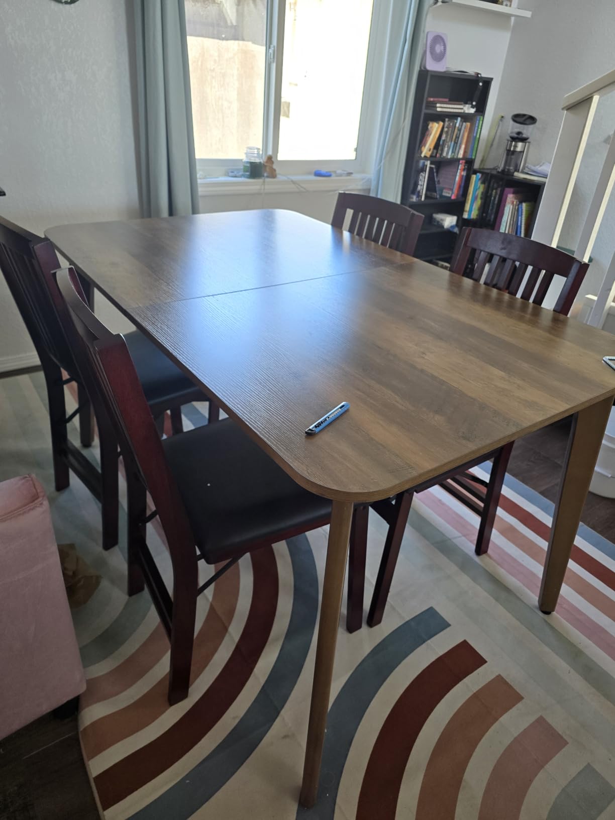 VASAGLE Folding Dining Table, Kitchen Table customer photo 1