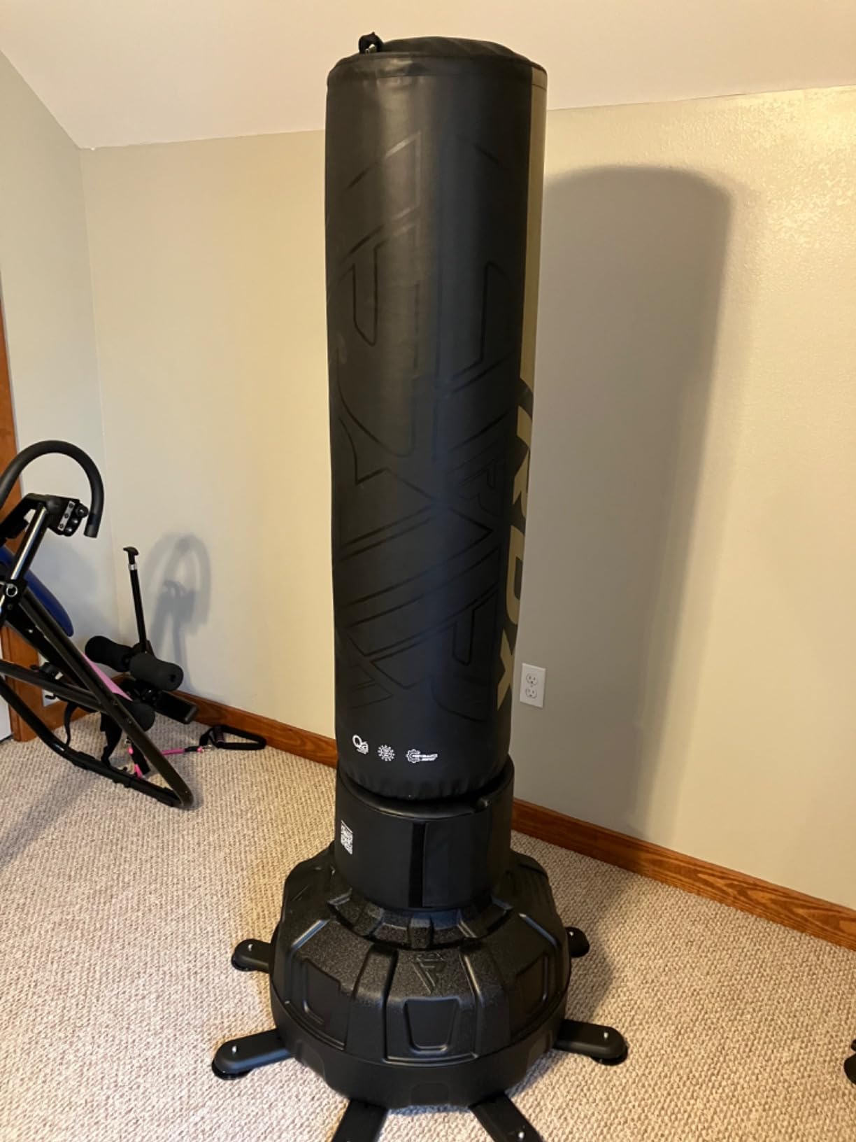 RDX XXL 330LBS Freestanding Punching Bag with Cover & Gloves – 72” Adult Heavy Pedestal Punch Bag Set - 17 Suction Cup 8 Extended Legs Stand Base - Kick Boxing MMA Home Gym Fitness customer photo 2