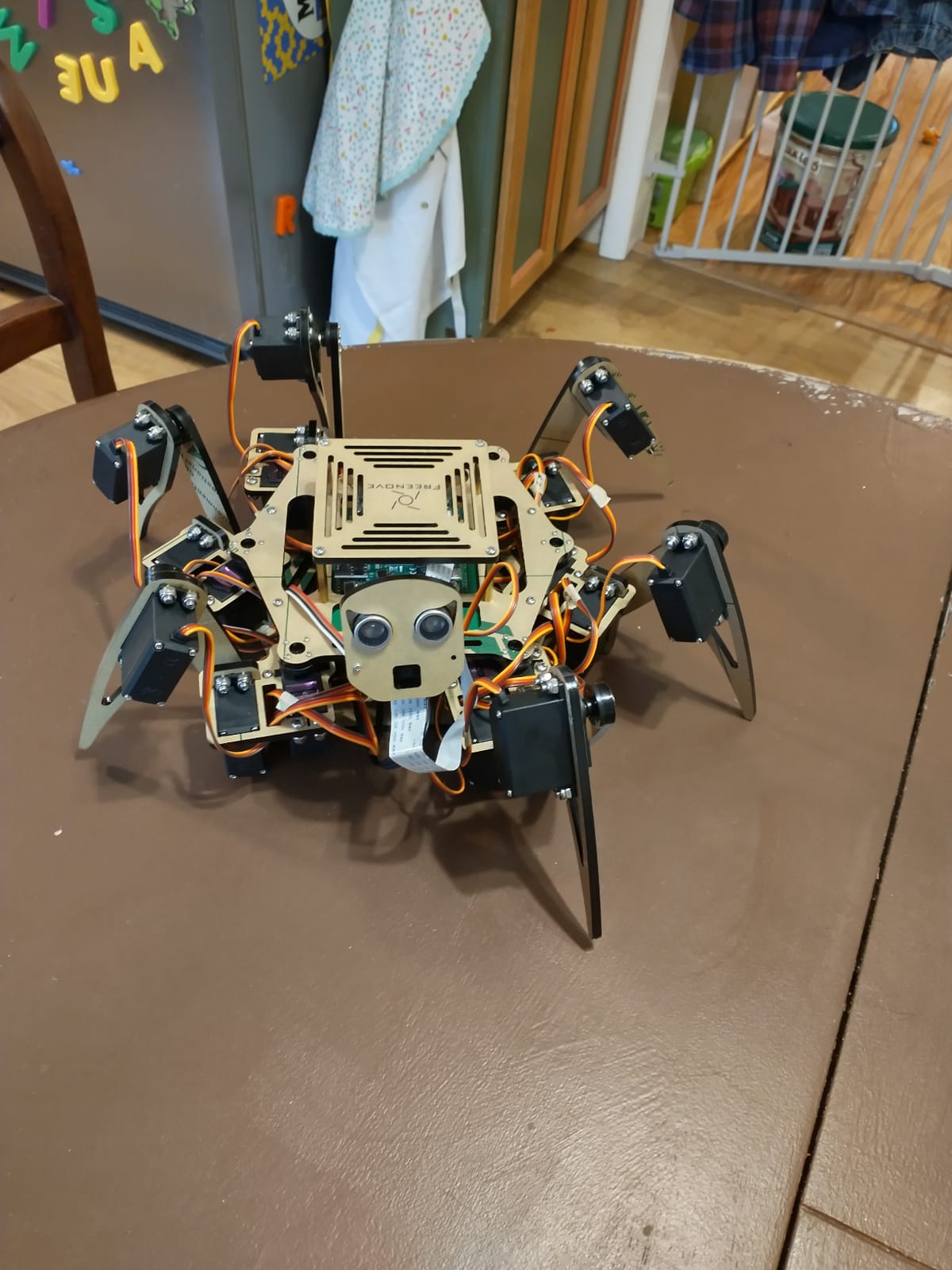 Freenove Big Hexapod Robot Kit for Raspberry Pi 5 4 B 3 B+ Zero 2 W, Walking, Self Balancing, Face Recognition, Ultrasonic Ranging, App Control, Camera, Servo (Raspberry Pi NOT Included) customer photo 1