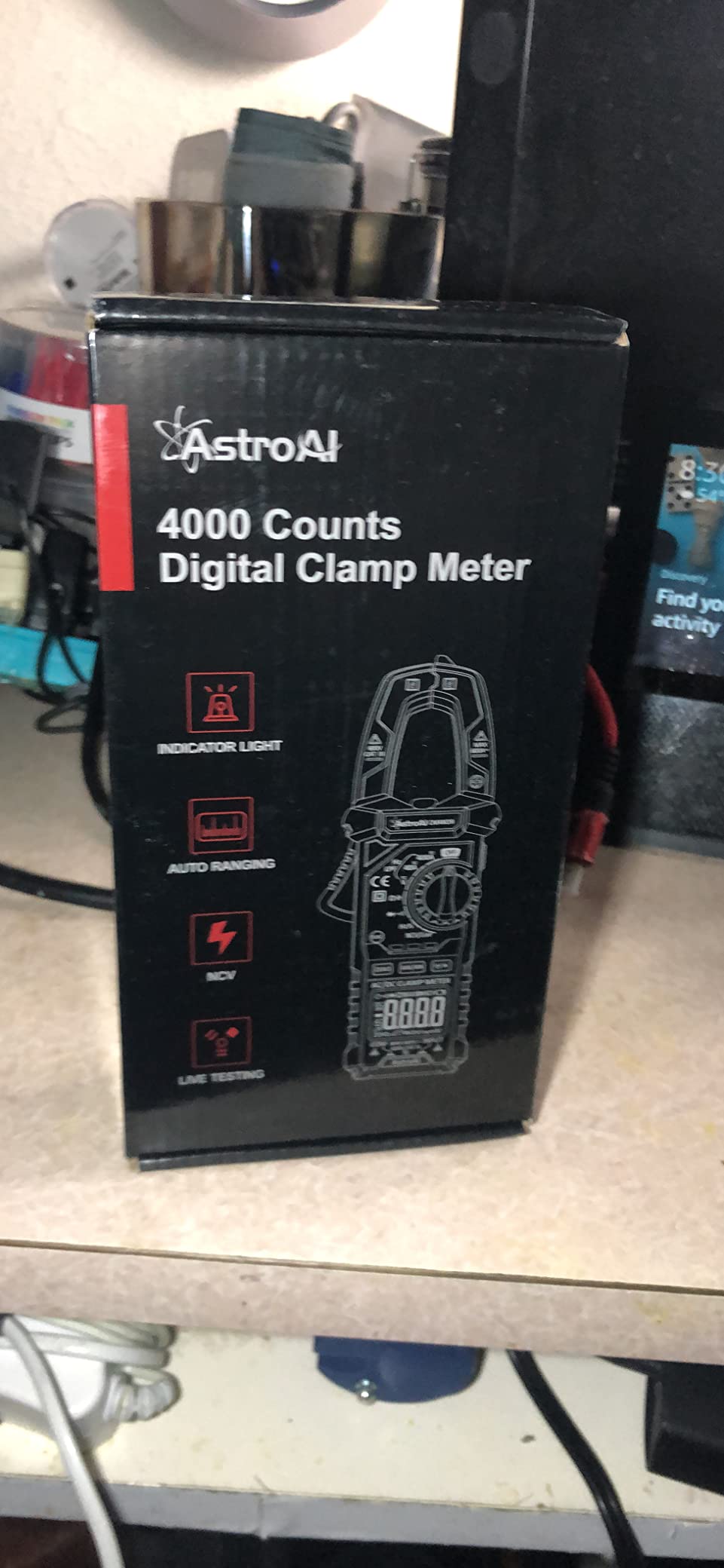 AstroAI Digital Clamp Meter Multimeter 4000 Counts Auto-ranging Amp Tester Measuring AC/DC Voltage & Current, Resistance, Capacitance, Frequency, Continuity, Live Wire Test, NCV Detection, Blue customer photo 2