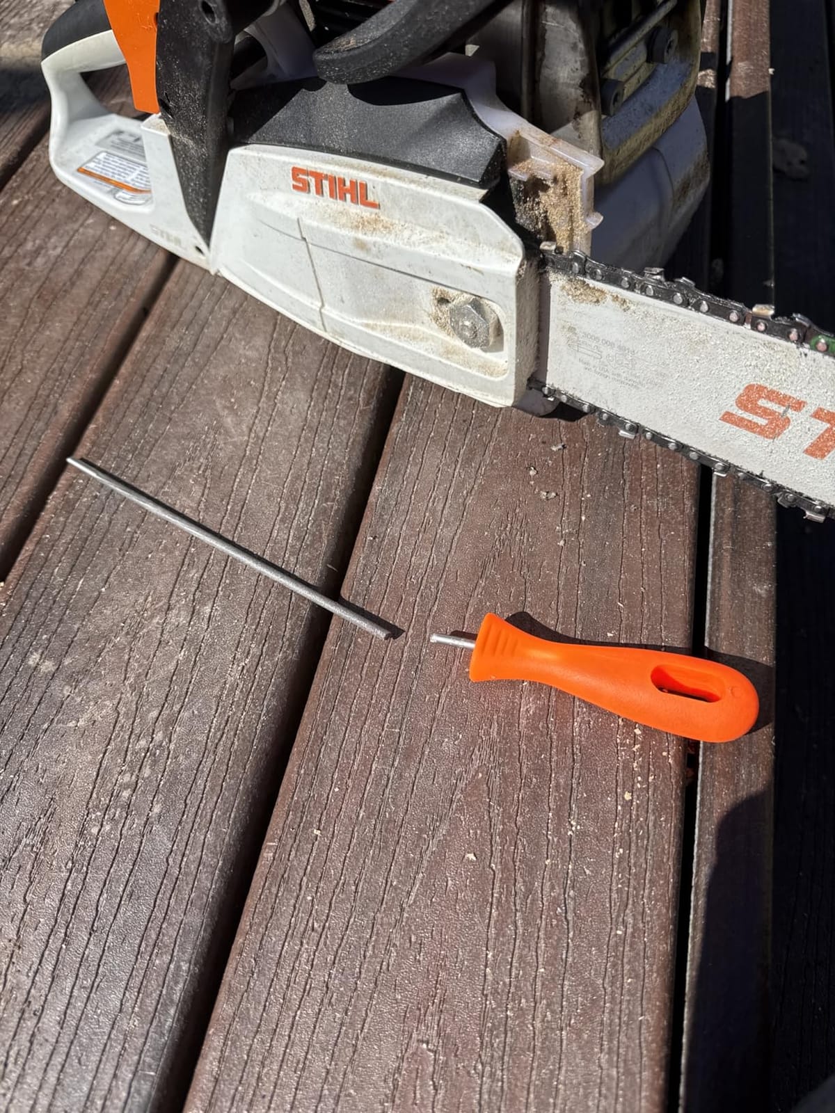 Honoson 3 Pieces Chainsaw File 5/32, 7/32, 3/16 Inch customer photo 2