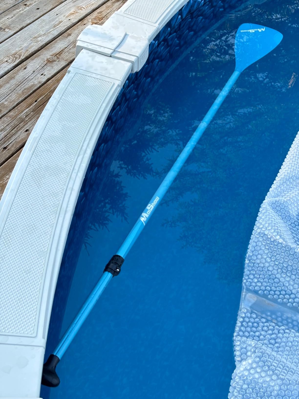 SUP Paddle - Adjustable 3 Pieces Stand Up Paddle Board Paddle with Unique Lock Design Floating Alloy Shaft Paddleboard Paddle customer photo 2