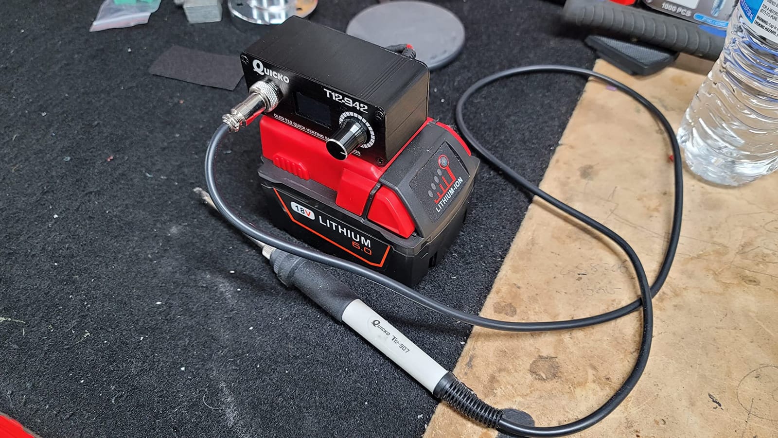 DC12-24V 75W Soldering Iron Station with T12-K solder tip for RC Repair | Power supply not included, T12-942, Adjustable temperature Autosleep/Auto power-off customer photo 2