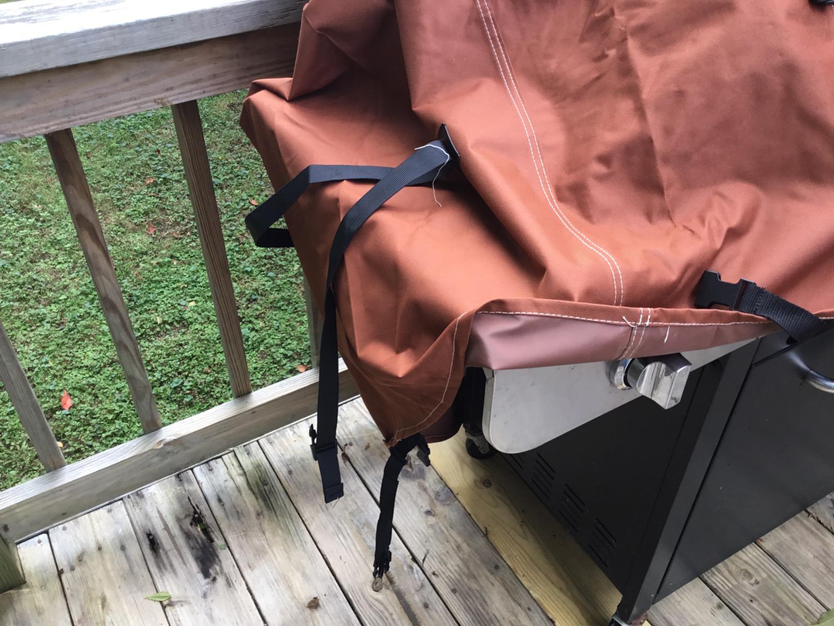 NettyPro Grill Cover for Outdoor Grill 56 Inch Waterproof Heavy Duty, Brown customer photo 2