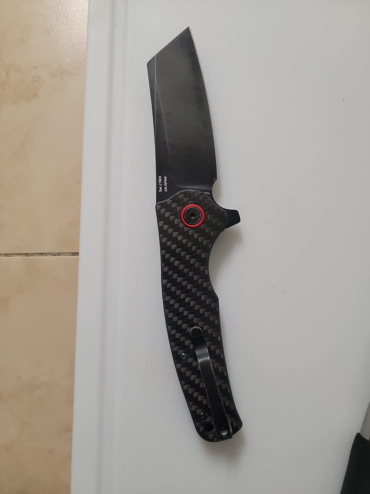 CJRB Crag Folding Pocket Knife, 3.43