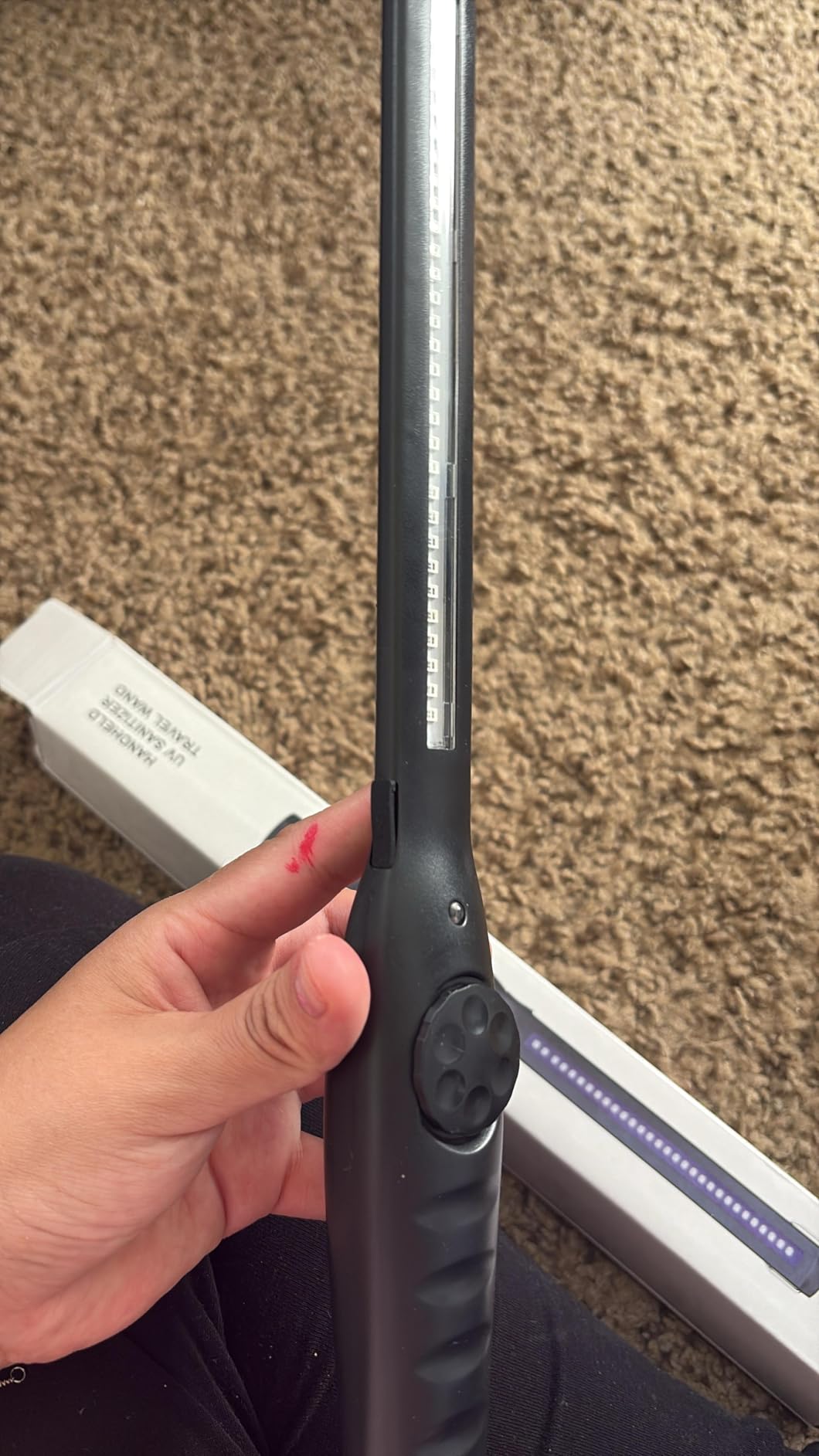 UV Light Sanitizer, Portable UV Light Disinfection Lamp USB Rechargeable Ultraviolet Light Sanitizer for Home Hotel Travel Car UV Light Sanitizer Wand customer photo 1