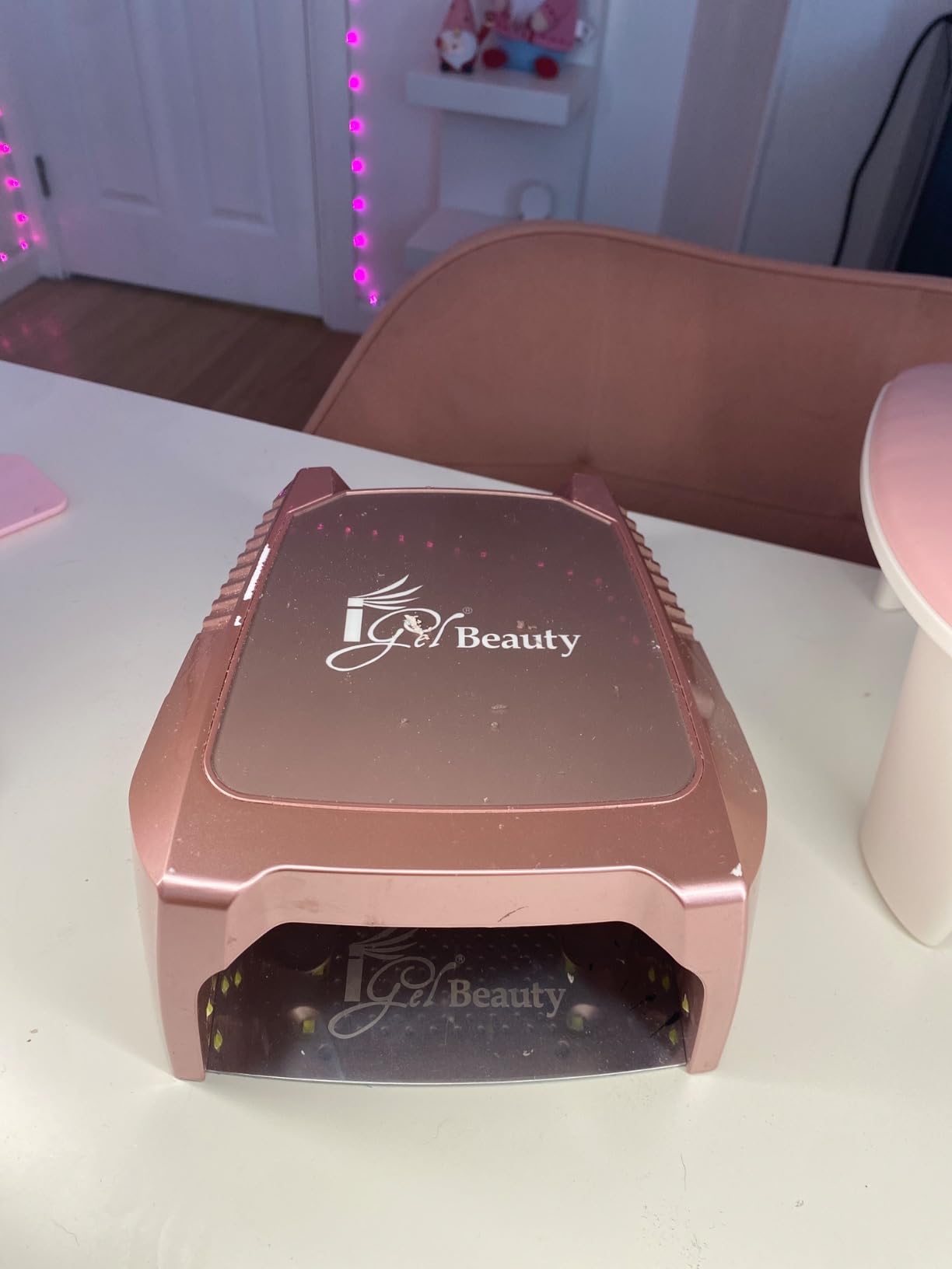 iGel Beauty Hybrid PRO 2.0 UV/LED Nail Lamp – 48W Wireless Rechargeable Nail Dryer, Full Hand Curing, Smart Motion Sensor, Removable Tray, Cordless Gel Lamp for Manicure & Pedicure customer photo 1