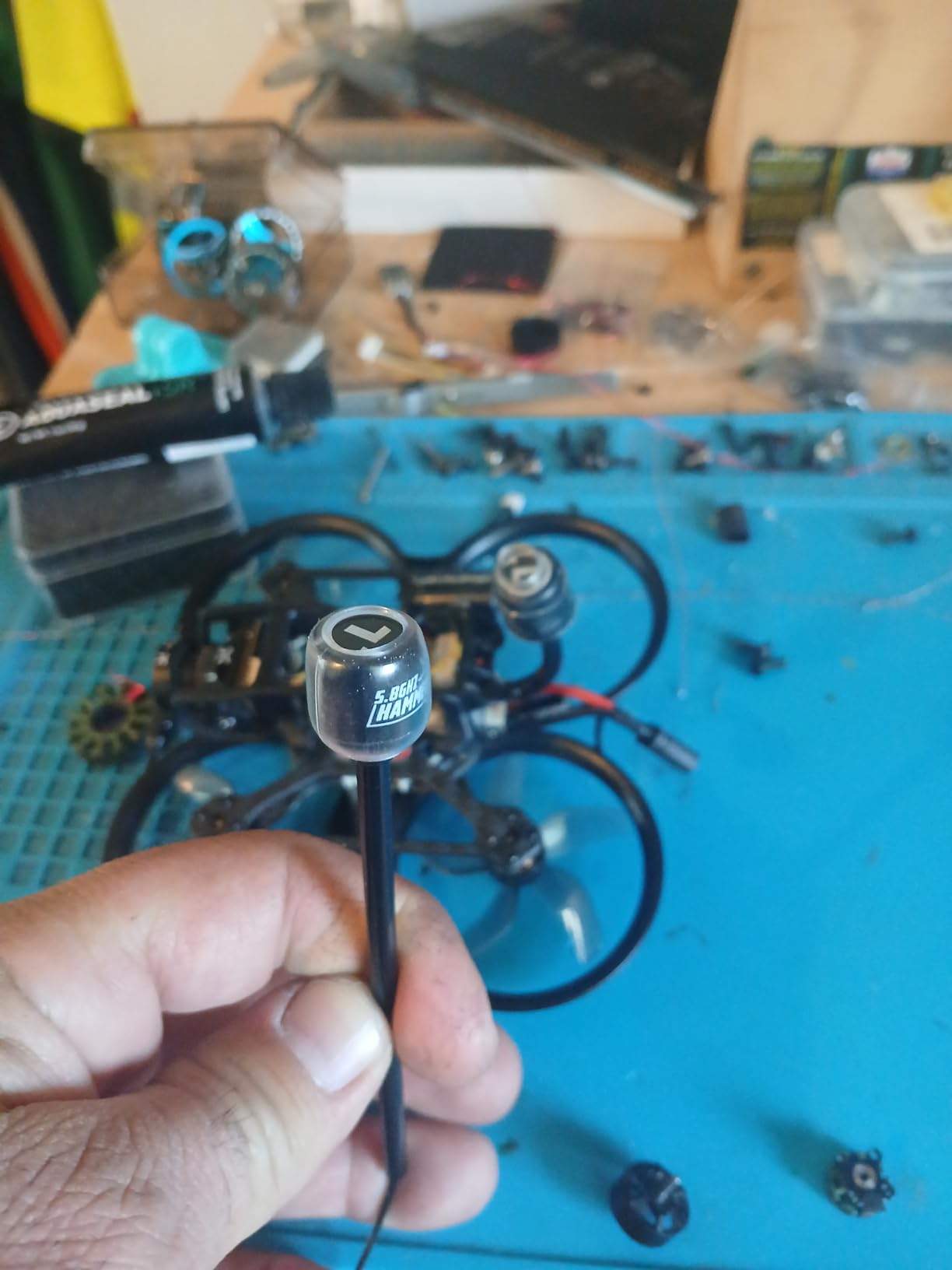 HGLRC LHCP Long Range Antenna FPV Hammer 2.5dBi Mini 5.8G for RC Drone (2pcs Long UFL) customer photo 2
