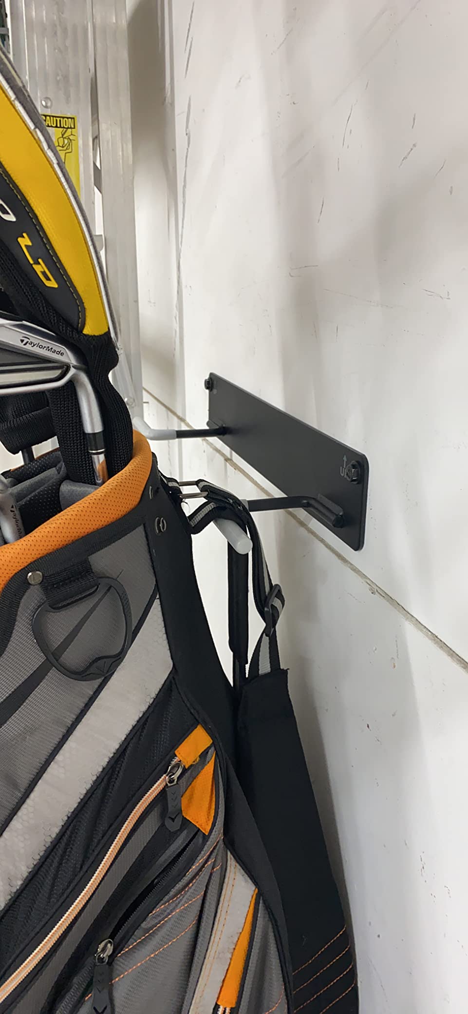 StoreYourBoard Wall Mount Golf Bag Storage Rack, Capacity for 2 Golf Bags customer photo 2