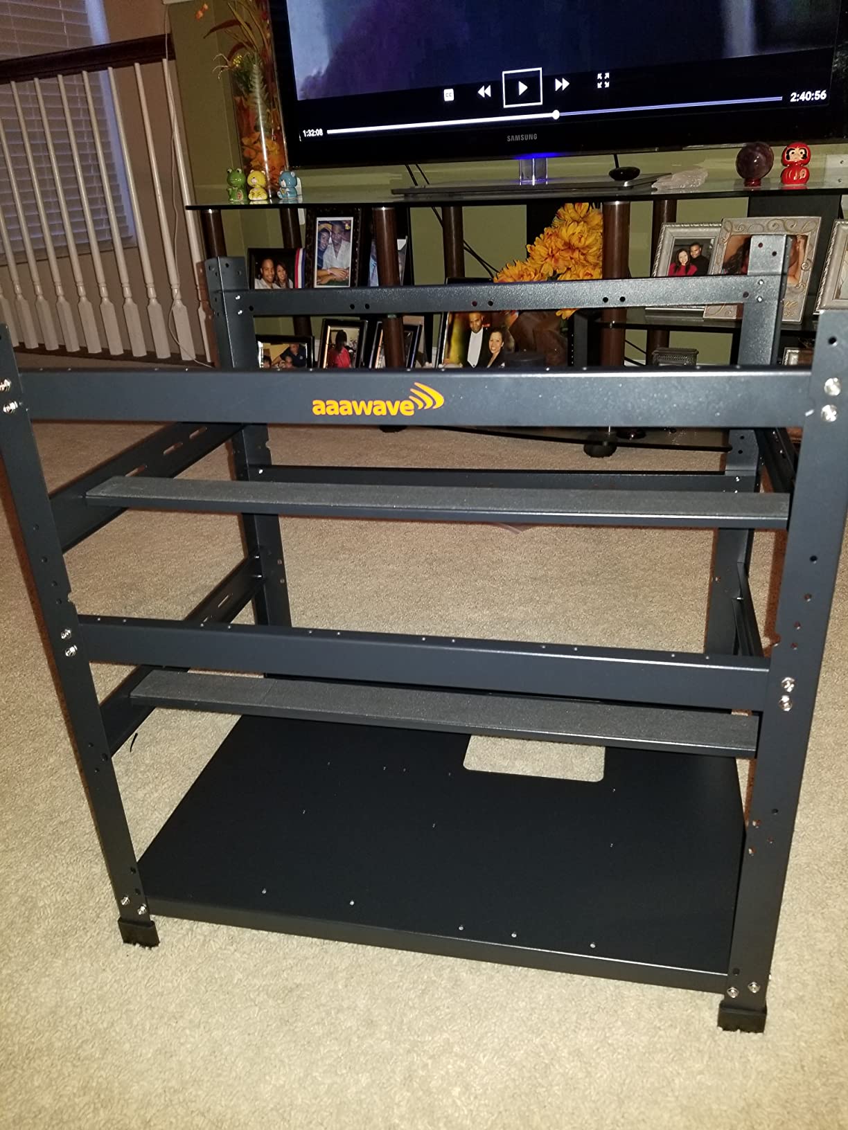 AAAwave 12GPU Mining Rig Frame - Sluice V2 Open Frame Case - Black customer photo 1