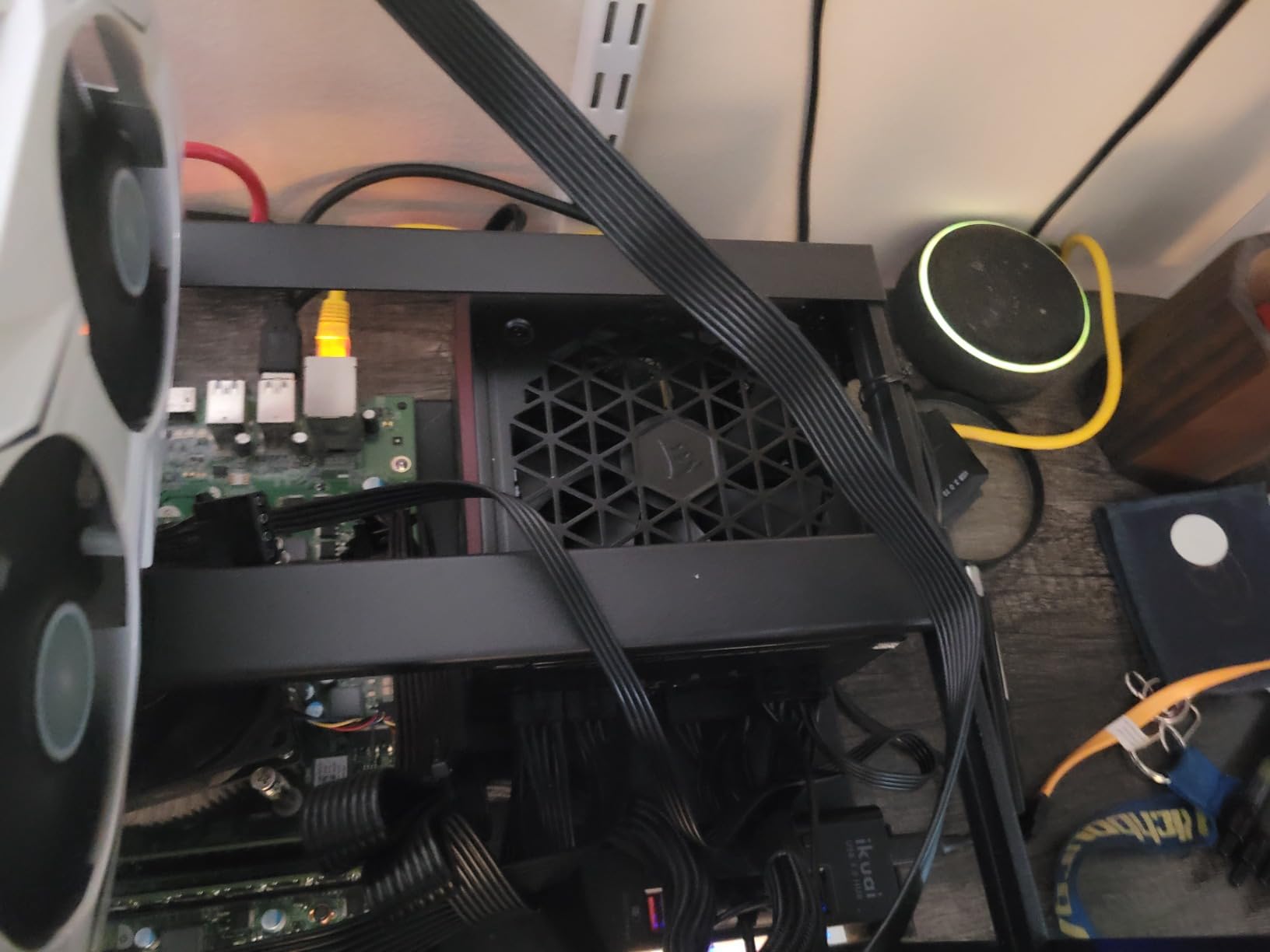 Mining Rig Frame, Steel Open Air Miner Mining Frame Rig Case Up to 8 GPU for Crypto Coin Currency Bitcoin Mining Accessories Tools -Frame Only, Fans & GPU is not Included customer photo 2