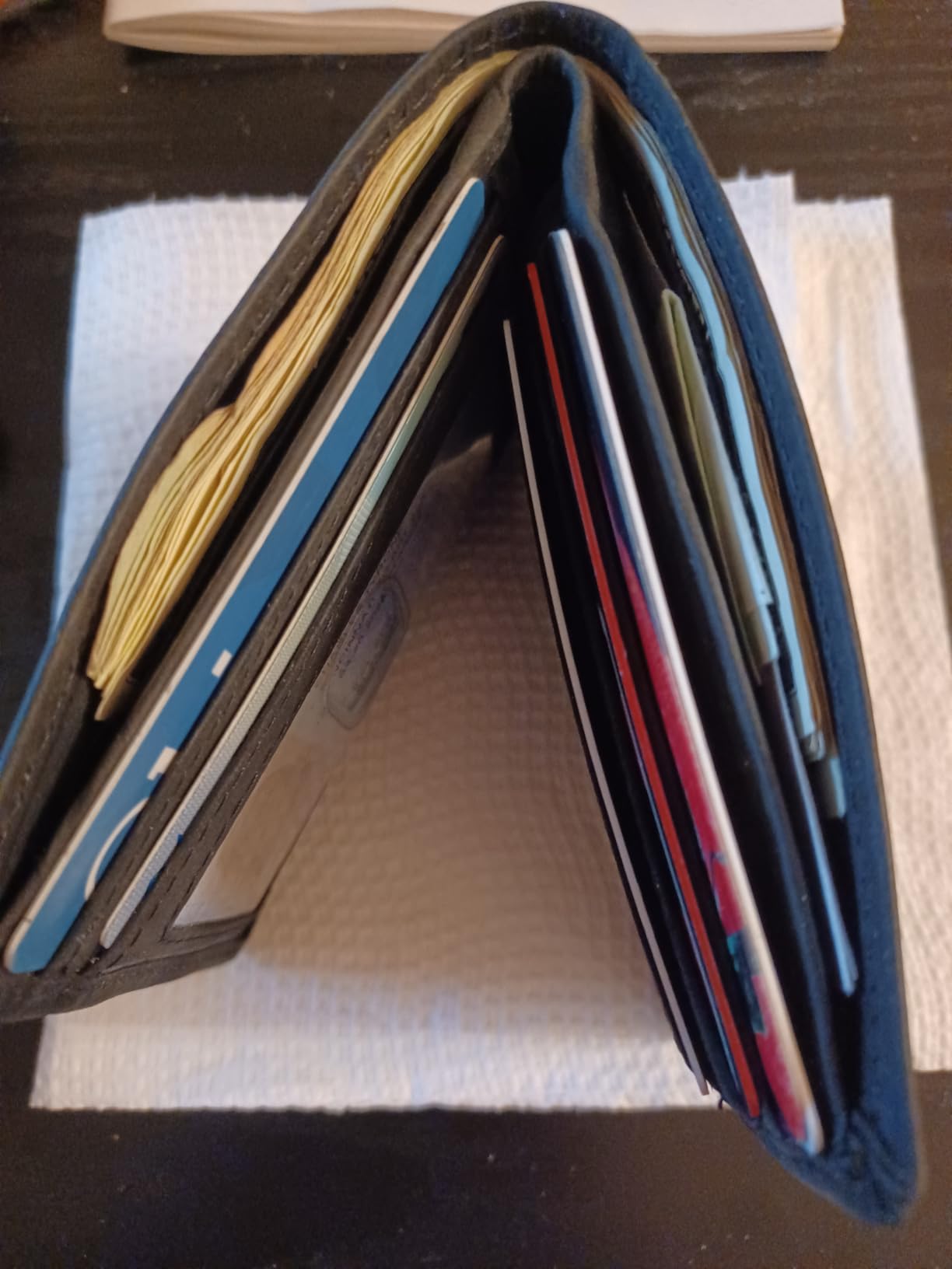 Real Leather Mens Bifold Wallet RFID Blocking Slim Minimalist Front Pocket - Thin & Stylish with ID Window in Gift Box (Crazy Horse, Coffee) customer photo 2