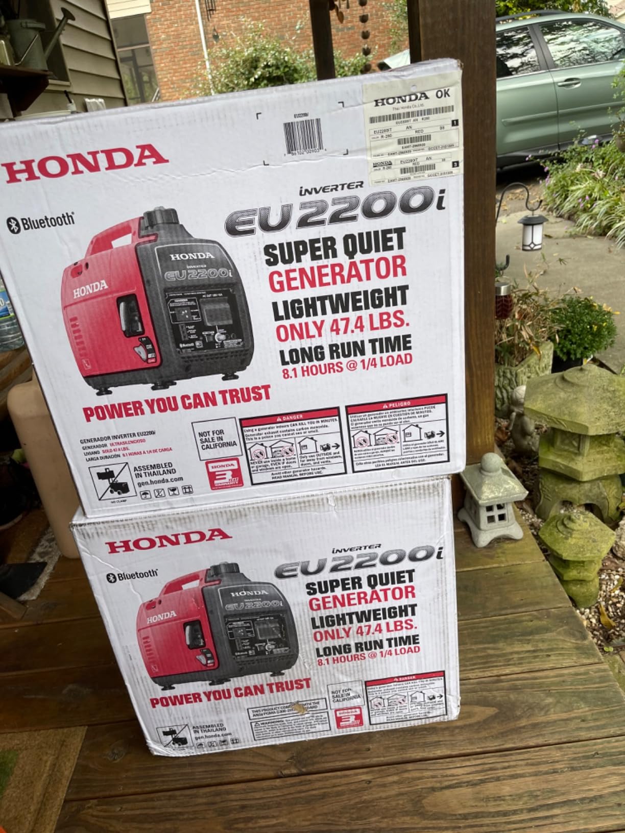 Honda EU2200i 2200 Watt Inverter Generator (EU2200ITAN) | Super Quiet 120V Gas Powered Portable Generator for Camping or Home Backup Power Supply, Up to 8.1 Hour Run Time customer photo 2