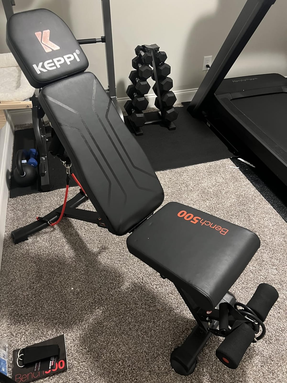 Keppi Weight Bench 900Lb, Adjustable Foldable Sturdy Bench for Home Gym customer photo 1