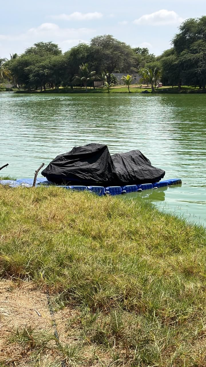 EliteShield Trailerable Jet ski Cover, Waterproof Tear and Fade Resistant Polyester Fits Stand-UP to 3 Seater Sea doo Yamaha Kawasaki waverunner PWC Covers (Fits from 126