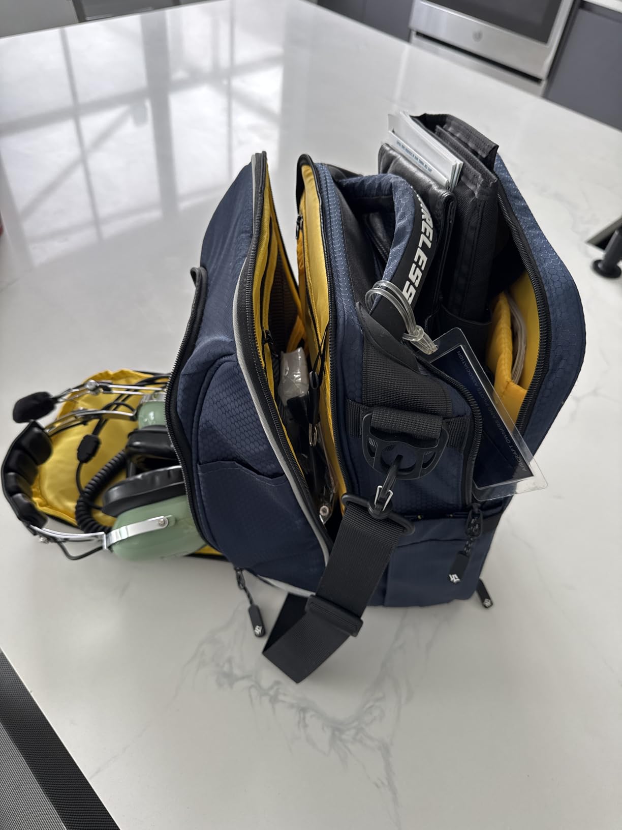 Premium Pilot Flight Bag - Fits All Aviation Flight Gear Including Aviation Headset, Pilot Kneeboard&Notepad, Ipad and Other Pilot Supplies customer photo 1