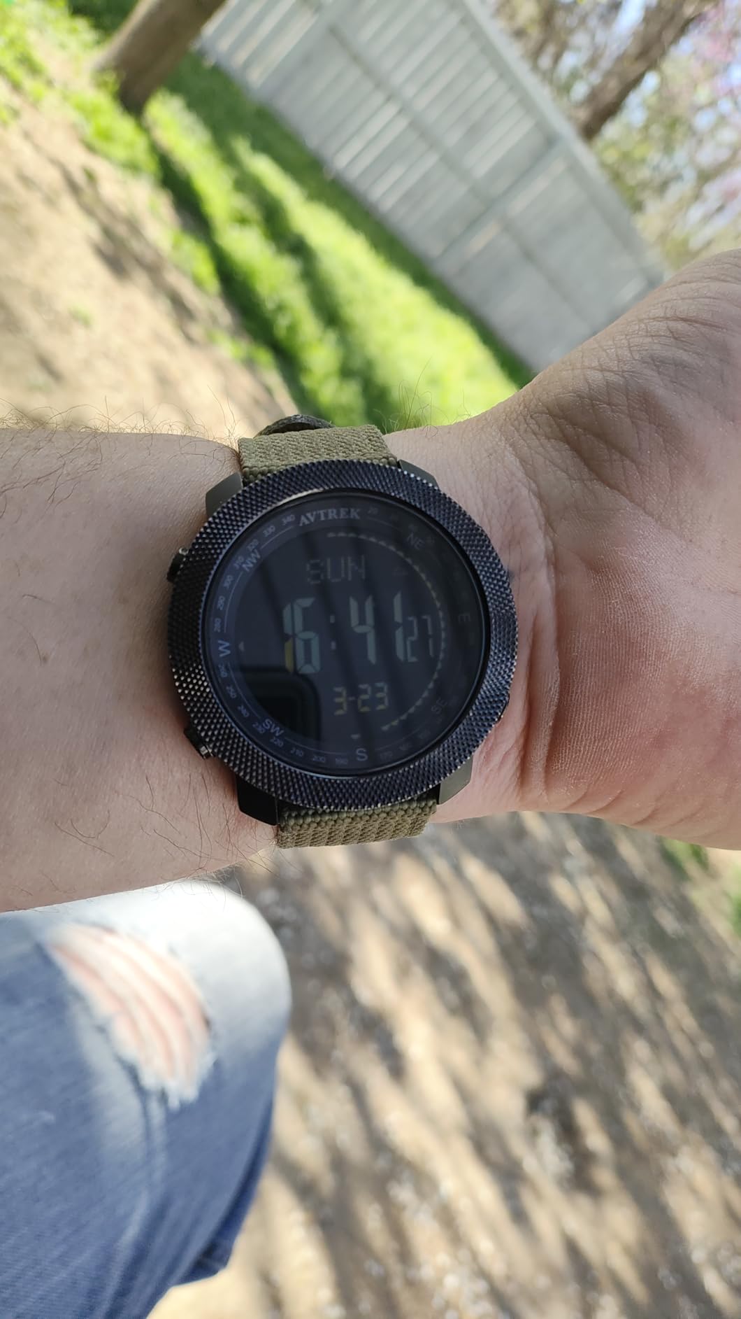 AVTREK Digital Hiking Sport Watch for Men Tactical Military Altimeter Watch customer photo 2