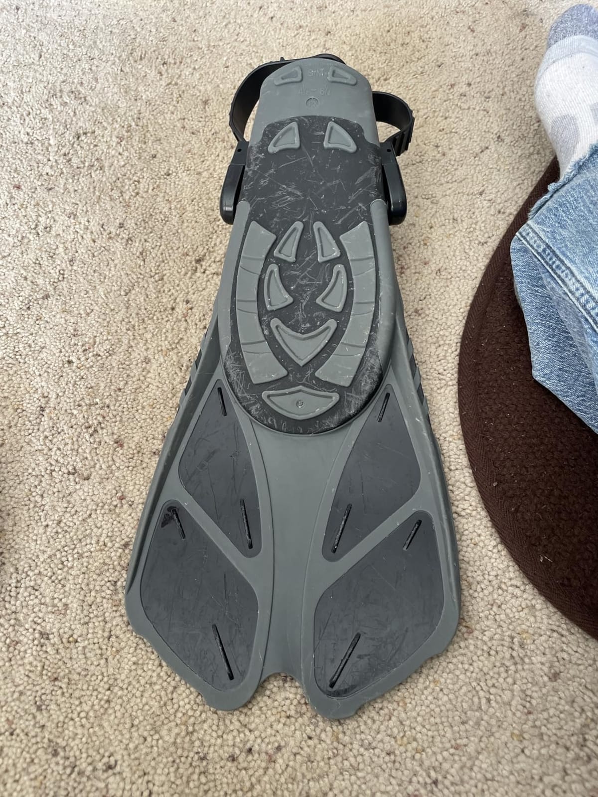 Sugaroom Swim Fins Open Heel, Adjustable Snorkel Fins Diving Fins with Mesh Bag, Snorkeling Gear Flippers Travel Size Short Flippers for Lap Swimming Scuba Dive Adult Men Women Kids customer photo 2