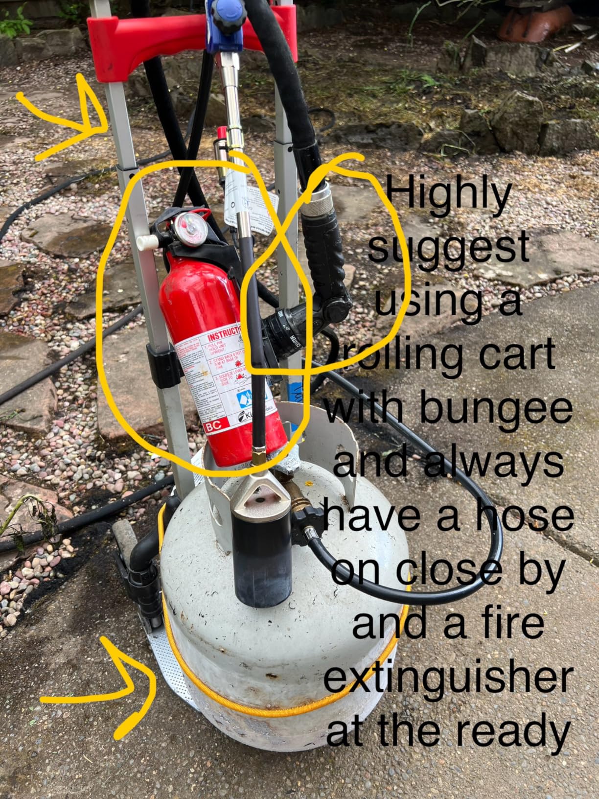 Flame King Propane Torch Kit Heavy Duty Weed Burner, 340,000 BTU with Piezo Igniter (Self Igniting), with 10-ft Hose for Weed Burning, Melting Ice and Snow, and Roofing customer photo 1