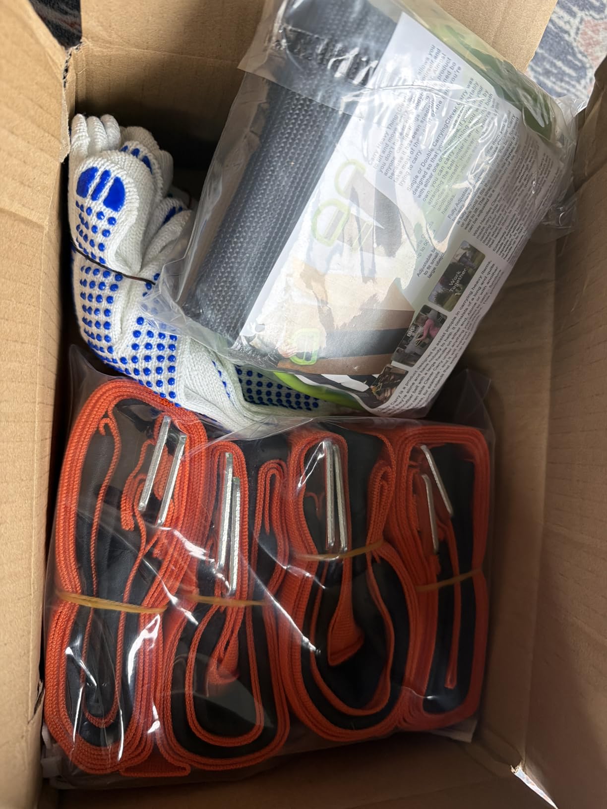 Moving Straps Lifting(Padded) one Person 2-Person Lifting and Moving System Appliance,for Harness Moving Mattress Couch Furniture Heavy Things,Suitable Professional Moving Body Strap Wrist Strap customer photo 1