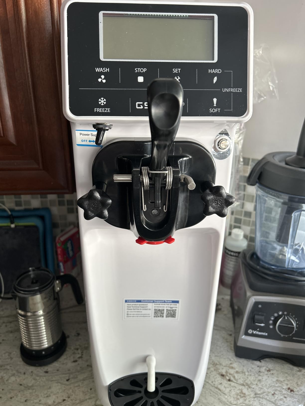 GSEICE Soft Serve Ice Cream Machine ETL customer photo 2