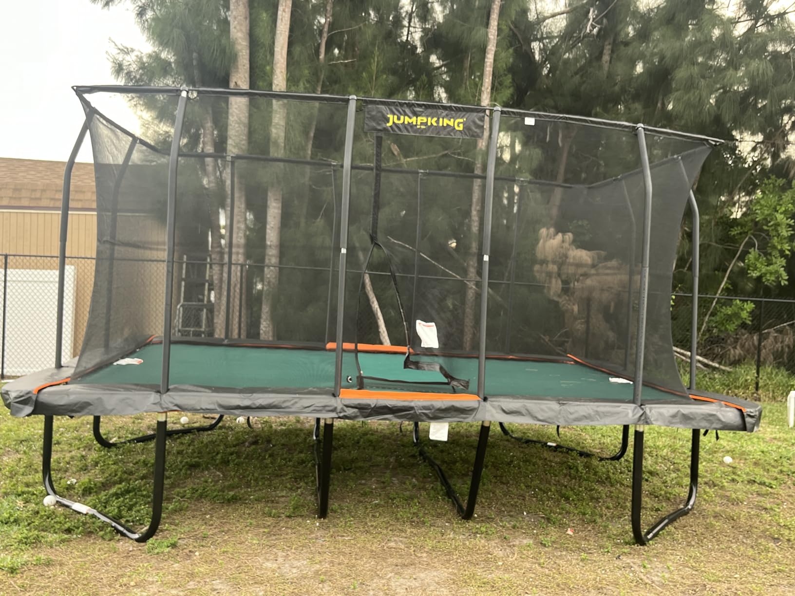 JumpKing Rectangle Trampoline for Outdoor Backyard Fun, Heavy-Duty Quality customer photo 1
