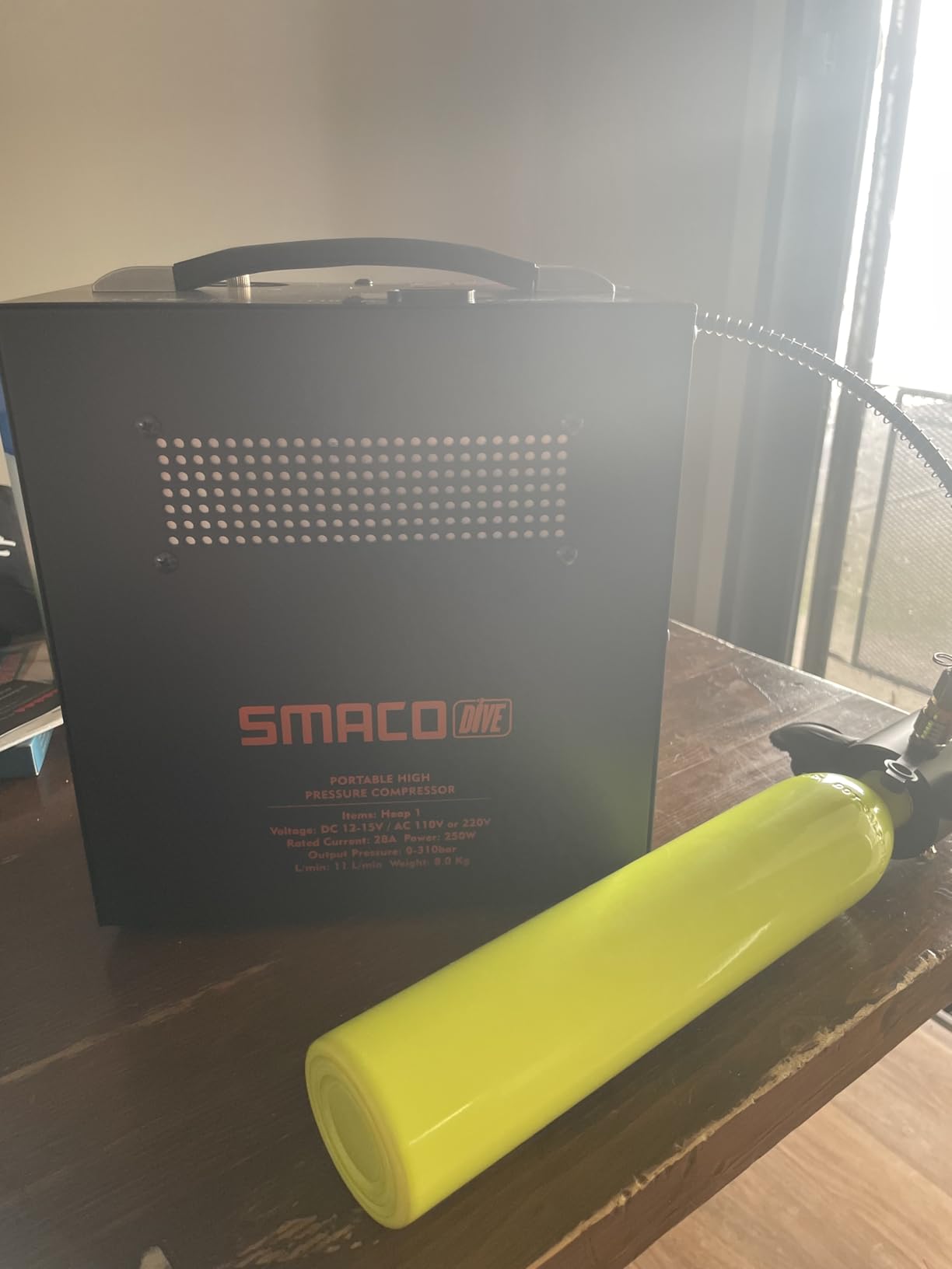 SMACO PCP Air Compressor 4500Psi, Auto-Stop, Quick-Fill, Oil-Free customer photo 1