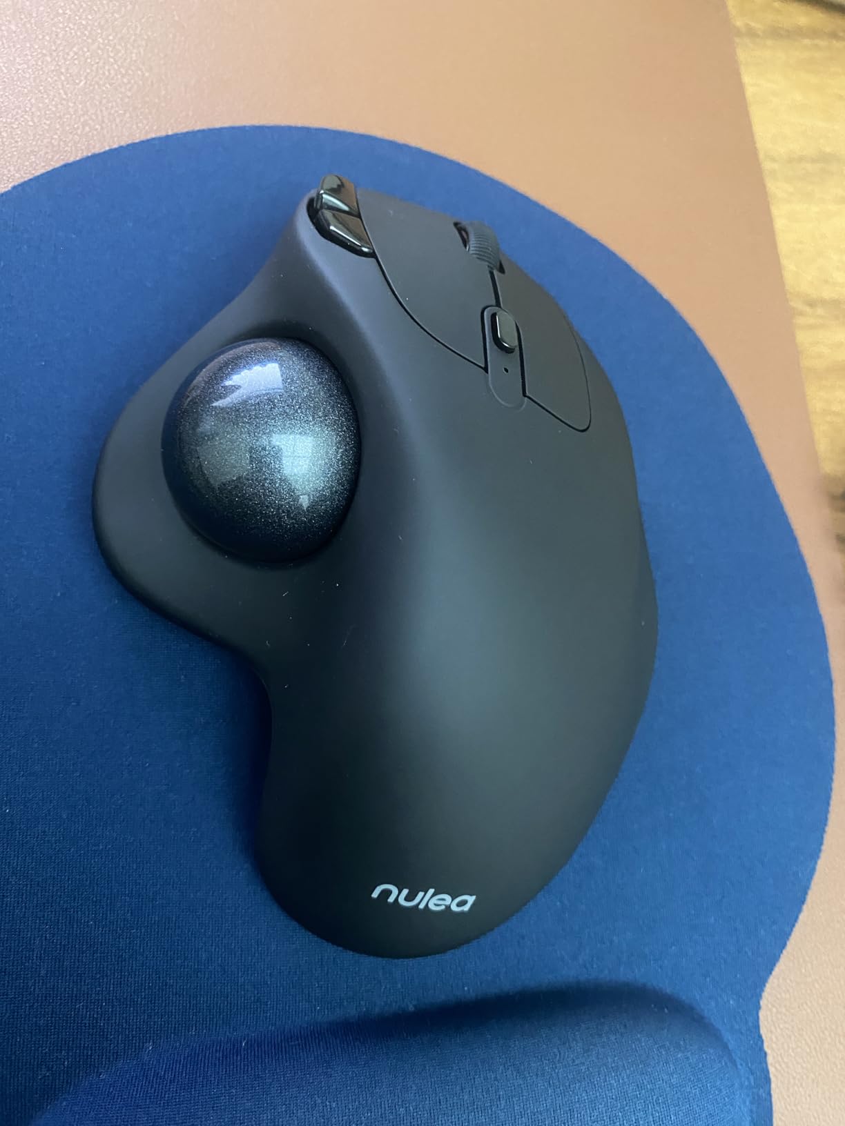 Nulea M501 Wireless Trackball Mouse Ergonomic Thumb Control,4 DPI Levels customer photo 1