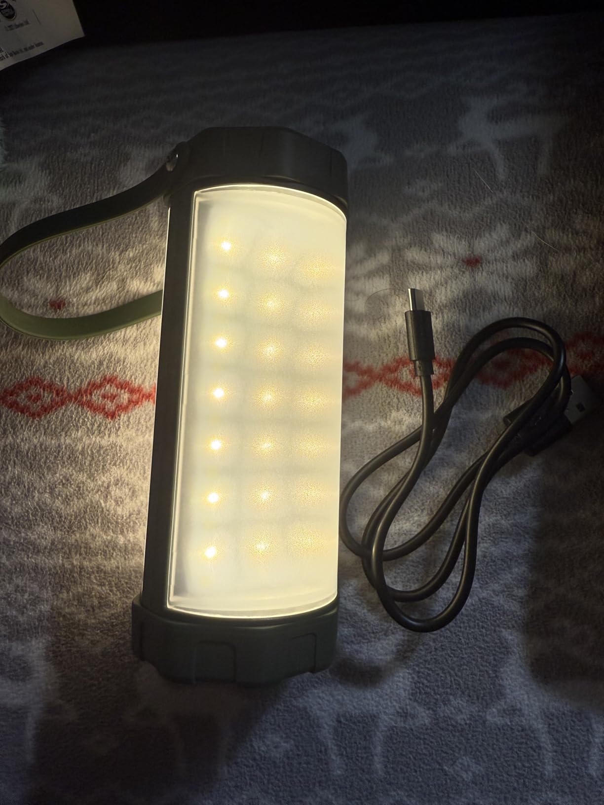 Glocusent 106 LED Camping Lights, 5000mAh Rechargeable Lantern for Outages customer photo 2
