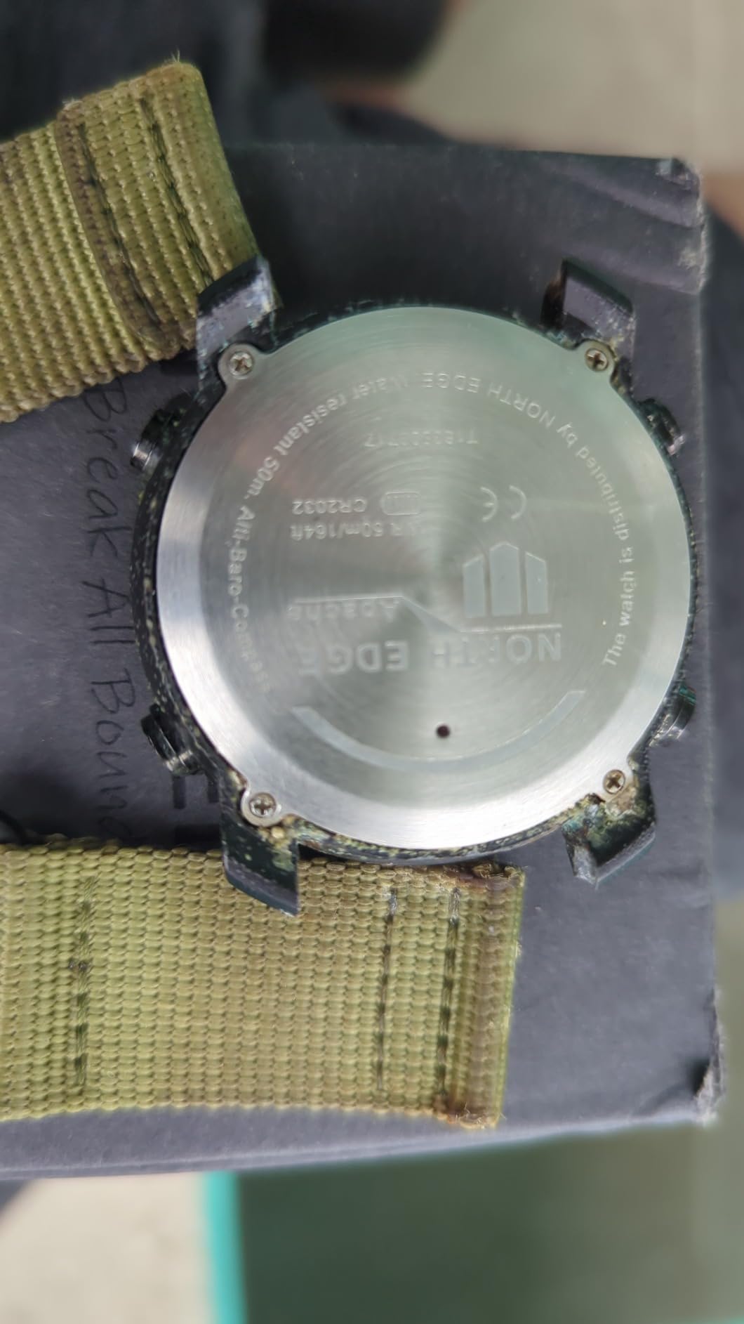 North Edge Apache Tactical Sports Watches for Men , Outdoor Survival Military Compass Rock Solid Digital Watches with Durable Band, Steps Tracker Pedometer Calories (Green)… customer photo 2
