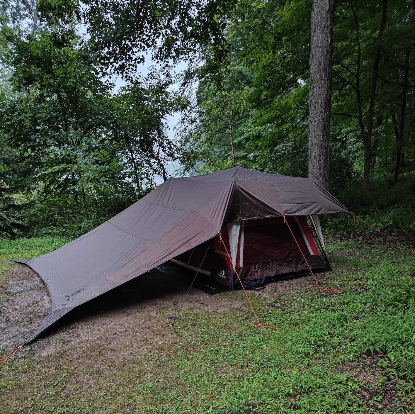 GEERTOP 17 x 10 ft Camping Tarp, Waterproof Rain Fly | Spacious Coverage, Reinforced Attachment Points, Multiple Setup Options for Campsites, Hammocks & Outdoor Adventures customer photo 1