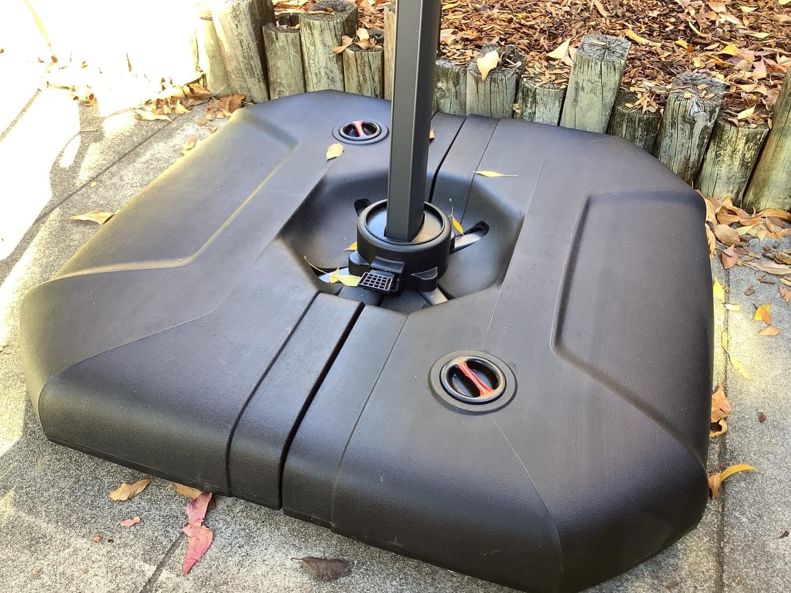 PURPLE LEAF Patio Umbrella Base SBL4090 Water &Sand Filled Weighted Base Outdoor Umbrella Base for Offset Cantilever Umbrella 200 Lbs customer photo 2