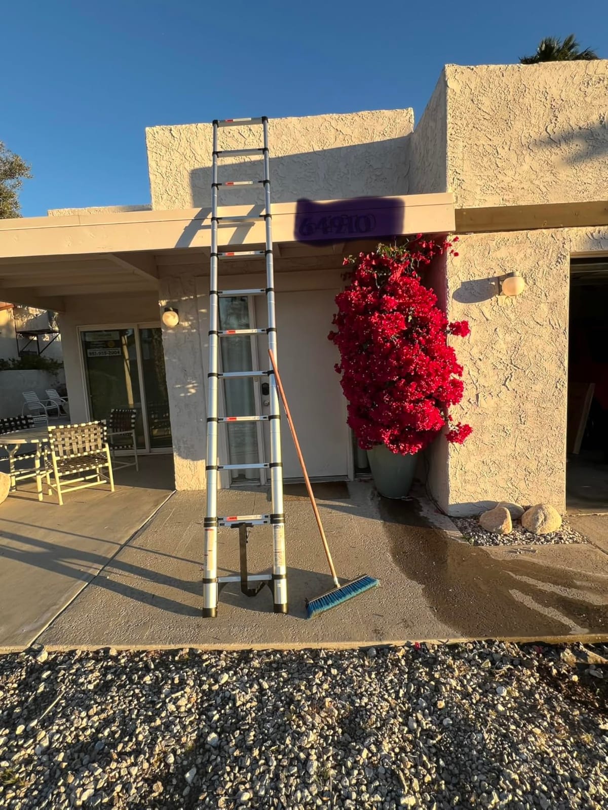 SocTone 12.5FT Telescoping Ladder with Stabilizers, Extension ladder | Heavy Duty 330lbs Max Capacity, Multi-Purpose Collapsible Telescopic Rv Ladder for Household or Outdoor Work customer photo 2