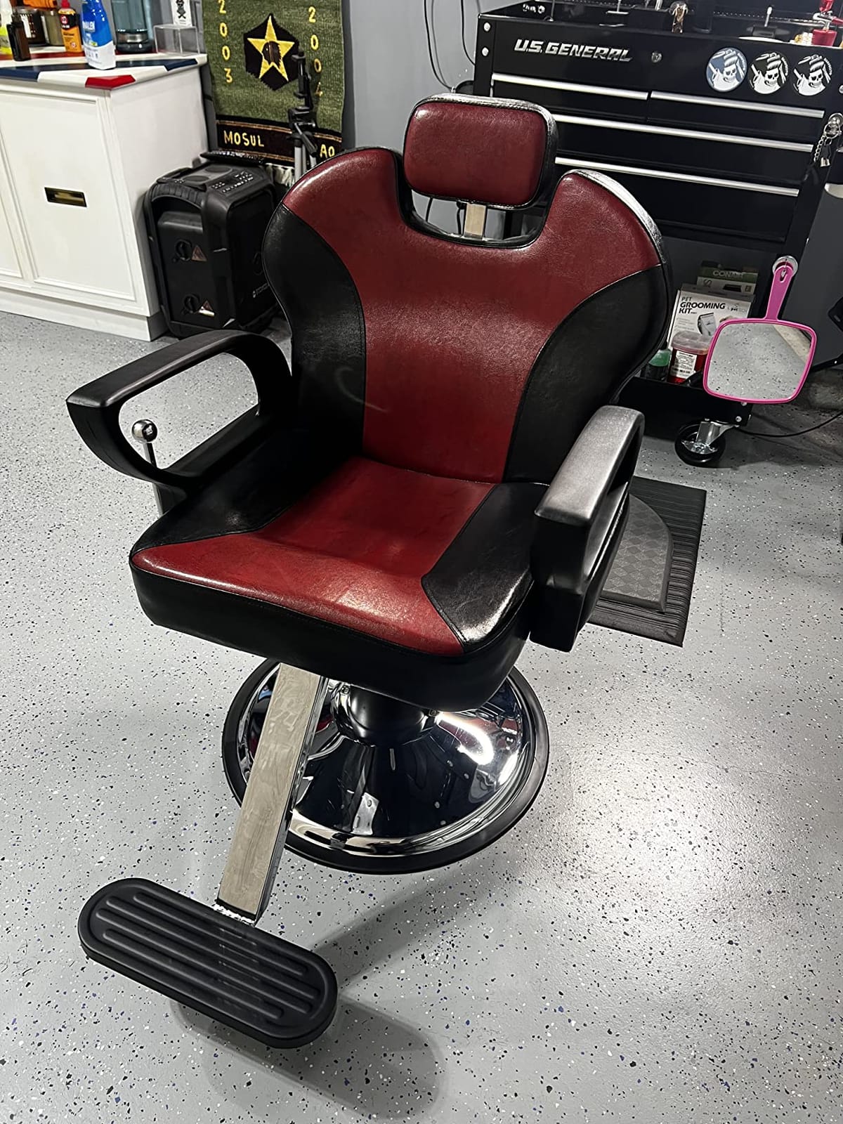 Artist hand Barbers Chairs, Heavy Duty Hydraulic Reclining Salon Chair customer photo 2