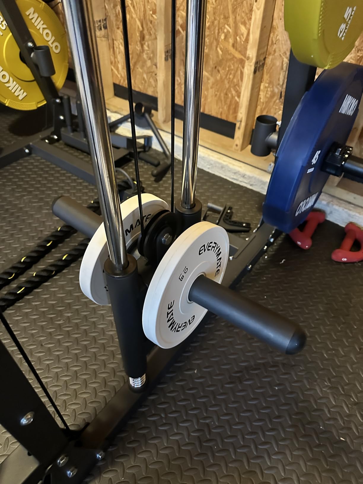 EVERYMATE Change Weight Plates 1.25LB 2.5LB 5LB Set Fractional Plate Olympic Bumper Plates for Cross Training Bumper Weight Plates Steel Insert Strength Training Weight Plates customer photo 1