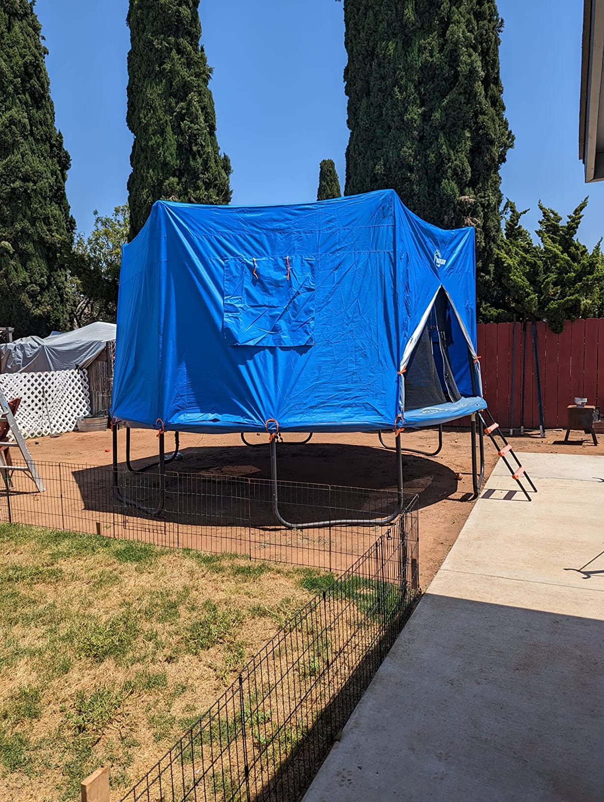 14FT Trampoline Tent Cover, Fits for 6 Straight Pole Round Trampoline (Tent Only) customer photo 1